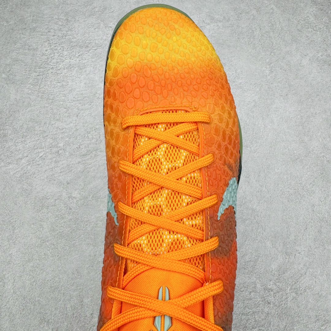 图片[4]-＃GX纯原 NK Zoom Kobe 6 ASG Orange County Sunset 科比六代 日落黑橙 448693-800 完美复刻公司货 前掌超大Zoom Turbo气垫 后掌EVA缓震 真正的原汁原味 还原ZP脚感 全身鞋材卡料色独家定制 唯一正确喷漆工艺Swoosh 正确凹凸蛇鳞工艺 正确鞋面渐变效果 内全置真动飞态线 独立原厂模具 最大尺码达到48.5码 首批不拼图大几率过验 亲测已过 支持各种高强度实战 无需担心 上脚价 补货周期极长 脚宽建议买大半码 科比系列前掌偏窄 不影响二次销售 支持七天无理由退换 尺码：40 40.5 41 42 42.5 43 44 44.5 45 45.5 46 47.5 48.5 49.6 50.5-选品中心