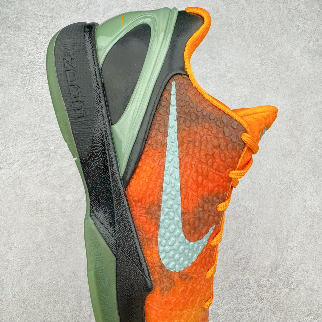 图片[6]-＃GX纯原 NK Zoom Kobe 6 ASG Orange County Sunset 科比六代 日落黑橙 448693-800 完美复刻公司货 前掌超大Zoom Turbo气垫 后掌EVA缓震 真正的原汁原味 还原ZP脚感 全身鞋材卡料色独家定制 唯一正确喷漆工艺Swoosh 正确凹凸蛇鳞工艺 正确鞋面渐变效果 内全置真动飞态线 独立原厂模具 最大尺码达到48.5码 首批不拼图大几率过验 亲测已过 支持各种高强度实战 无需担心 上脚价 补货周期极长 脚宽建议买大半码 科比系列前掌偏窄 不影响二次销售 支持七天无理由退换 尺码：40 40.5 41 42 42.5 43 44 44.5 45 45.5 46 47.5 48.5 49.6 50.5-选品中心