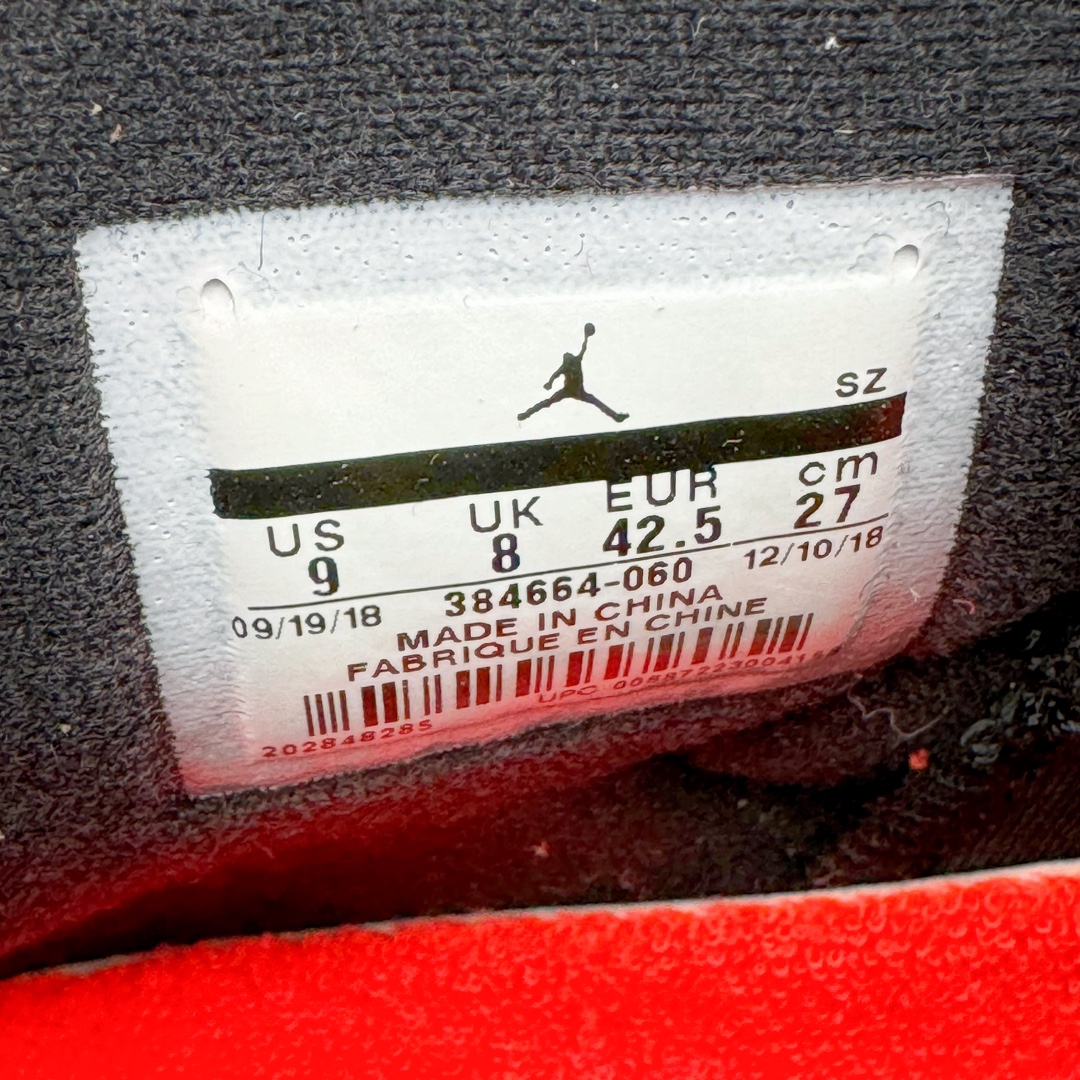 图片[15]-＃DG纯原福利 Air Jordan AJ6 Retro 黑红 384664-060 原楦原纸板开发 采购原厂皮料 原厂定型 后跟完美效果 到手可放心比对发售原鞋 上脚百分百充当正品驾驭 真正原装公司级完美鞋型 一切细节实拍所见所得 纸板中底、钢印 完美版型 一应俱全外贸专供 发国外寄售可稳妥充正操作 尺码明细：40.5/19 41/22 42/38 42.5/26 43/32-选品中心