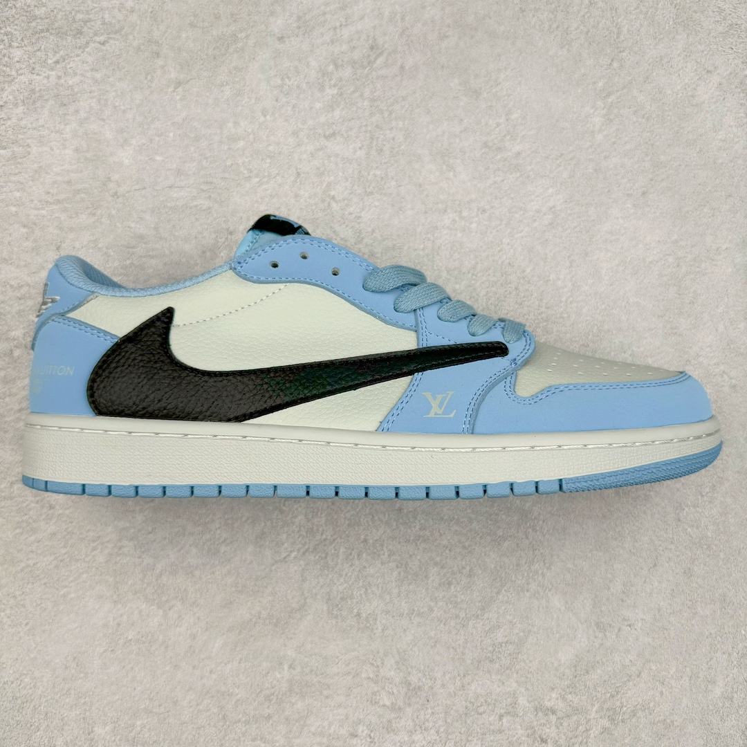 TS x Air Jordan AJ1 Low 倒钩低帮联名定制配色 DM7866-107 原厂内置气垫魔块 A模大底 头层小牛皮 鞋舌AJ原厂专用牛津布+AJ专用反口珍珠布+原厂无杂质高弹内里海棉+特殊封边弹力鞋带 尺码：36 36.5 37.5 38 38.5 39 40 40.5 41 42 42.5 43 44 44.5 45 46 47.5-选品中心