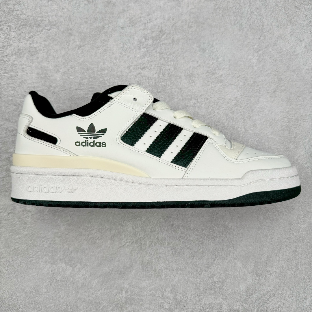 #C版纯原 AD Forum 84 Low OG 低帮百搭潮流休闲运动板鞋 IH7830 以复古篮球鞋的外形为基础 采用皮革拼接 简约百搭 更加贴合舒适 中底内侧网格造型起到点睛之笔 外底橡胶 更显复古 尺码:36 36.5 37.5 38 38.5 39 40 40.5 41 42 42.5 43 44 44.5 45-选品中心