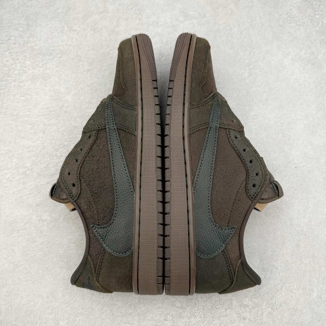 图片[4]-＃Ljr特供 Travis Scott x Air Jordan AJ1 Low OG SP TS联名倒钩9.0低帮 黑棕 DM7688-202 全新改良批次 圈内最强倒钩系列 恪守真诚 承诺混一赔十 高端零售裸鞋圈特供批次 产品品控稳定性领先行业 SZ原厂全套原楦原纸板冲刀磨具开发 原厂皮料加持 原厂港宝加持定型后跟R度完美 同源原厂电绣 鬼脸飞翼针数密度立体效果一致 百分百一致原鞋 原厂拉帮工艺 针距密度一致 后跟弧度收口自然不对折 极致一眼正品既视感 进口玻璃冲刀皮料裁剪零毛边 全鞋电脑针车工艺 品控清洁度最高QC检验标准 免检产品 原厂订购鞋盒、鞋标、防尘纸、鞋撑、鞋带 追求极致的原厂味道 尺码：36 36.5 37.5 38 38.5 39 40 40.5 41 42 42.5 43 44 44.5 45 45.5 46 47.5 48.5-选品中心