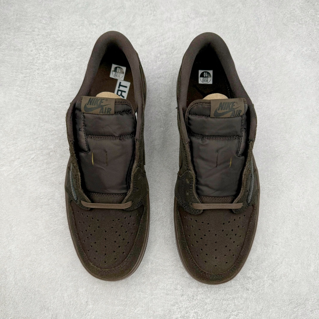 图片[2]-＃Ljr特供 Travis Scott x Air Jordan AJ1 Low OG SP TS联名倒钩9.0低帮 黑棕 DM7688-202 全新改良批次 圈内最强倒钩系列 恪守真诚 承诺混一赔十 高端零售裸鞋圈特供批次 产品品控稳定性领先行业 SZ原厂全套原楦原纸板冲刀磨具开发 原厂皮料加持 原厂港宝加持定型后跟R度完美 同源原厂电绣 鬼脸飞翼针数密度立体效果一致 百分百一致原鞋 原厂拉帮工艺 针距密度一致 后跟弧度收口自然不对折 极致一眼正品既视感 进口玻璃冲刀皮料裁剪零毛边 全鞋电脑针车工艺 品控清洁度最高QC检验标准 免检产品 原厂订购鞋盒、鞋标、防尘纸、鞋撑、鞋带 追求极致的原厂味道 尺码：36 36.5 37.5 38 38.5 39 40 40.5 41 42 42.5 43 44 44.5 45 45.5 46 47.5 48.5-选品中心