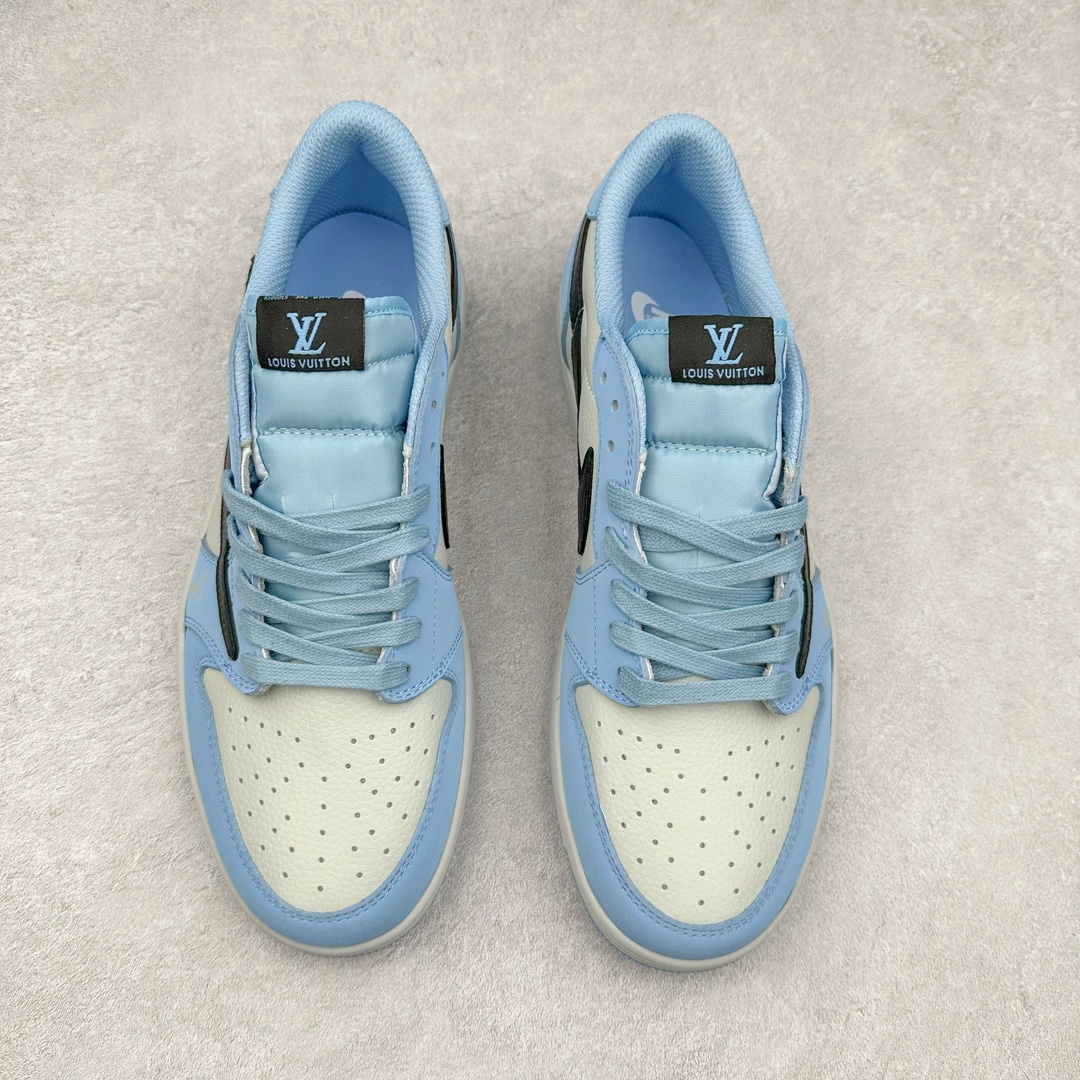 图片[2]-TS x Air Jordan AJ1 Low 倒钩低帮联名定制配色 DM7866-107 原厂内置气垫魔块 A模大底 头层小牛皮 鞋舌AJ原厂专用牛津布+AJ专用反口珍珠布+原厂无杂质高弹内里海棉+特殊封边弹力鞋带 尺码：36 36.5 37.5 38 38.5 39 40 40.5 41 42 42.5 43 44 44.5 45 46 47.5-选品中心