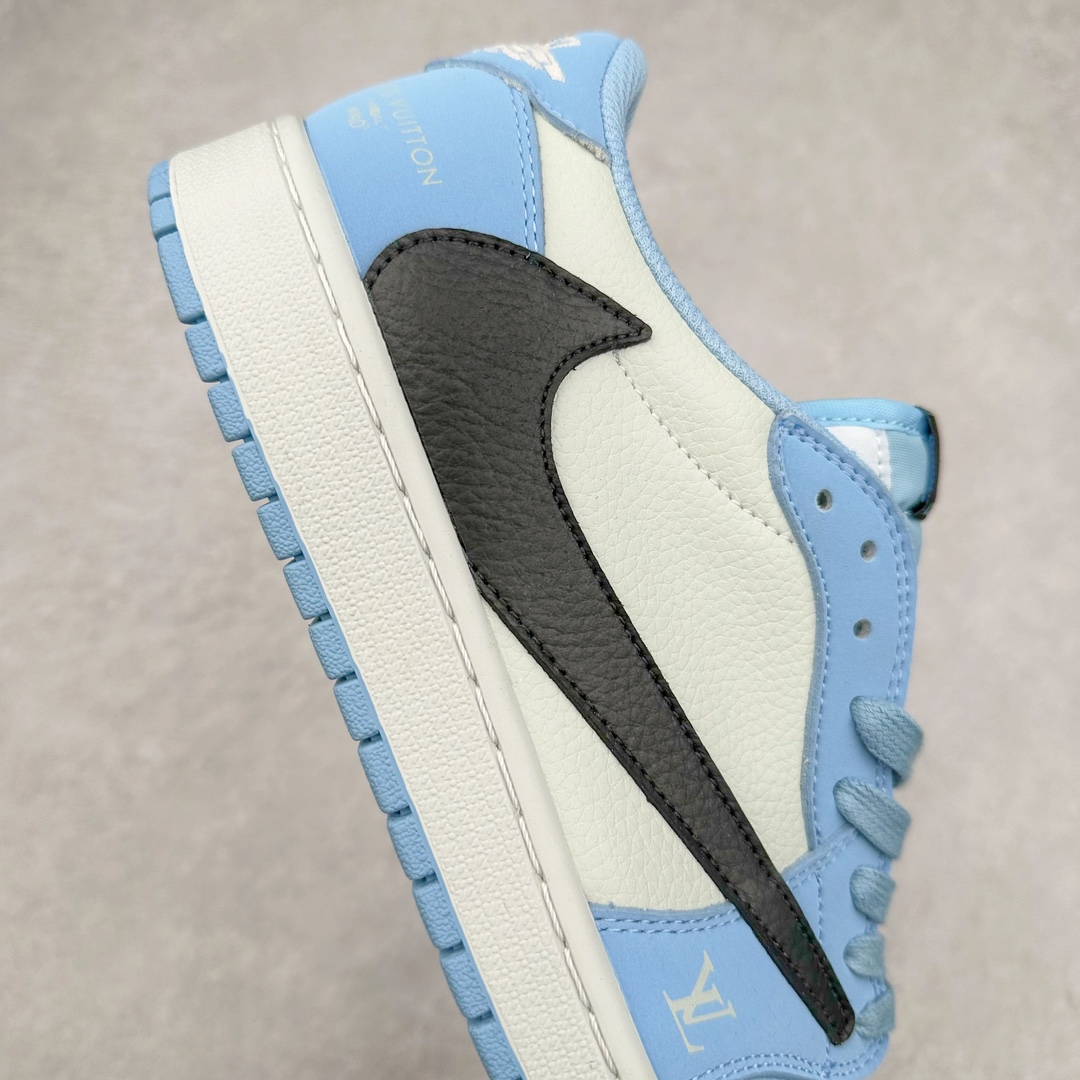 图片[6]-TS x Air Jordan AJ1 Low 倒钩低帮联名定制配色 DM7866-107 原厂内置气垫魔块 A模大底 头层小牛皮 鞋舌AJ原厂专用牛津布+AJ专用反口珍珠布+原厂无杂质高弹内里海棉+特殊封边弹力鞋带 尺码：36 36.5 37.5 38 38.5 39 40 40.5 41 42 42.5 43 44 44.5 45 46 47.5-选品中心