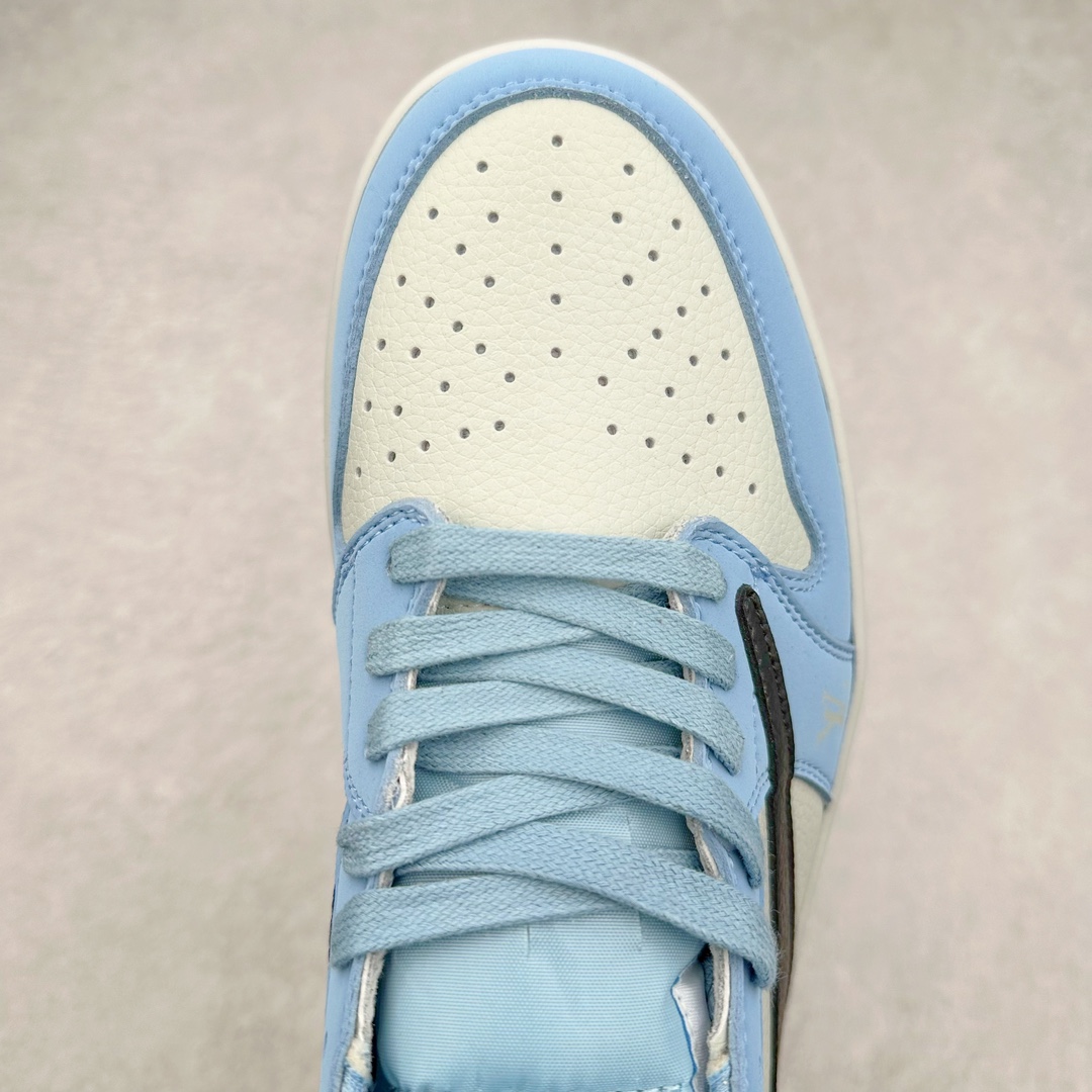 图片[4]-TS x Air Jordan AJ1 Low 倒钩低帮联名定制配色 DM7866-107 原厂内置气垫魔块 A模大底 头层小牛皮 鞋舌AJ原厂专用牛津布+AJ专用反口珍珠布+原厂无杂质高弹内里海棉+特殊封边弹力鞋带 尺码：36 36.5 37.5 38 38.5 39 40 40.5 41 42 42.5 43 44 44.5 45 46 47.5-选品中心