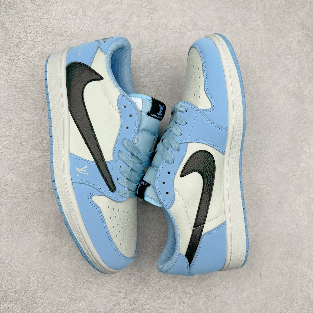图片[3]-TS x Air Jordan AJ1 Low 倒钩低帮联名定制配色 DM7866-107 原厂内置气垫魔块 A模大底 头层小牛皮 鞋舌AJ原厂专用牛津布+AJ专用反口珍珠布+原厂无杂质高弹内里海棉+特殊封边弹力鞋带 尺码：36 36.5 37.5 38 38.5 39 40 40.5 41 42 42.5 43 44 44.5 45 46 47.5-选品中心