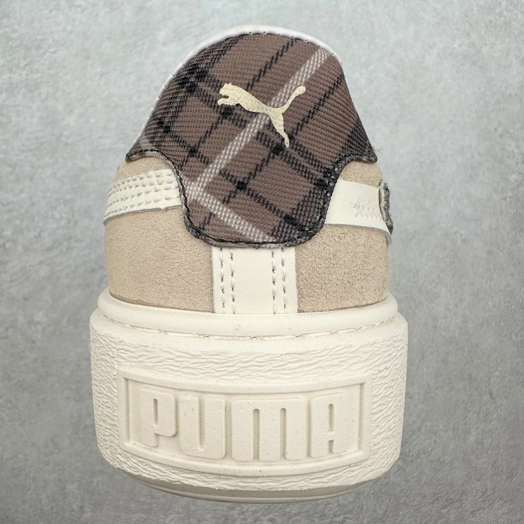 图片[8]-PUMA Suede Platform 彪马三明治厚底金标男女款复古休闲鞋增高运动鞋松糕跟板鞋 整双鞋款以经典的PUMA Suede鞋面为基底 采用高级麂皮材质打造 质感满载 鞋侧的金色烫印PUMA Logo引人瞩目 时尚有型 特色之一的加厚橡胶鞋底 让你默默长高3公分 以品牌经典的 Suede 为设计原型 耀眼奢华个性十足 超多明星、博主都在穿 尺码：36 36.5 37 37.5 38 38.5 39 40 40.5 41 42 42.5 43 44 45-选品中心