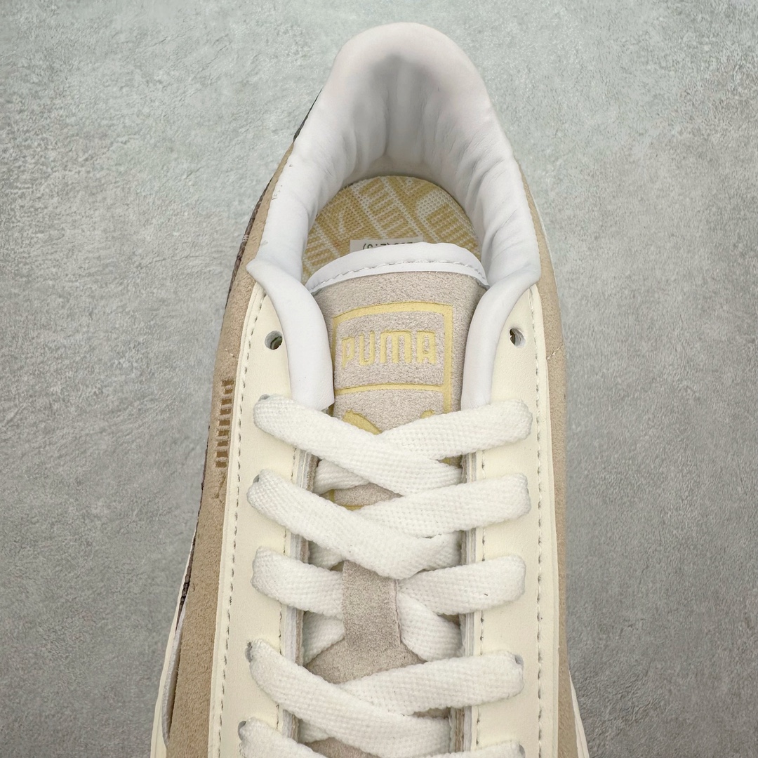 图片[5]-PUMA Suede Platform 彪马三明治厚底金标男女款复古休闲鞋增高运动鞋松糕跟板鞋 整双鞋款以经典的PUMA Suede鞋面为基底 采用高级麂皮材质打造 质感满载 鞋侧的金色烫印PUMA Logo引人瞩目 时尚有型 特色之一的加厚橡胶鞋底 让你默默长高3公分 以品牌经典的 Suede 为设计原型 耀眼奢华个性十足 超多明星、博主都在穿 尺码：36 36.5 37 37.5 38 38.5 39 40 40.5 41 42 42.5 43 44 45-选品中心