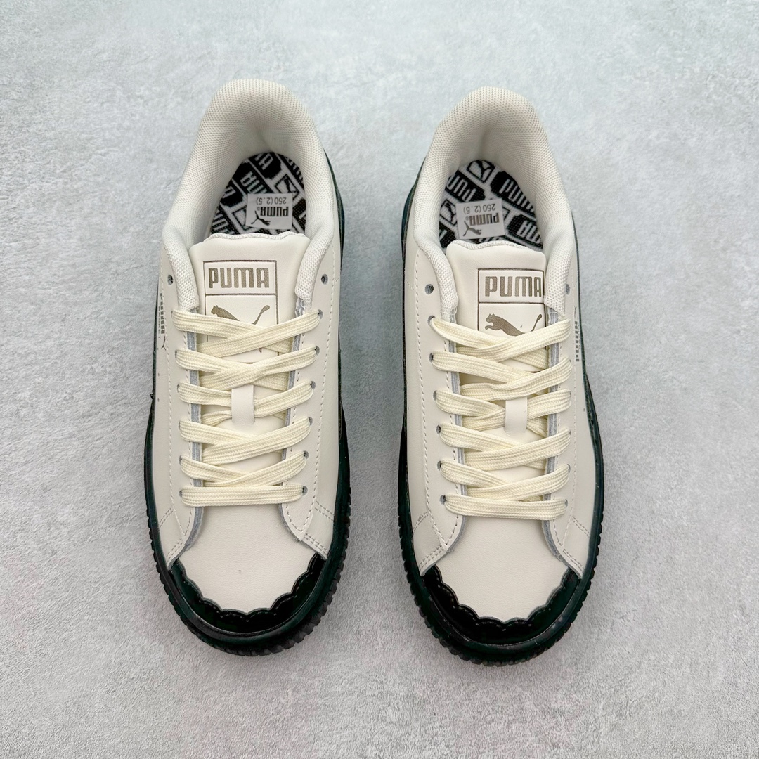 图片[2]-PUMA Suede Platform 彪马三明治厚底金标男女款复古休闲鞋增高运动鞋松糕跟板鞋 整双鞋款以经典的PUMA Suede鞋面为基底 采用高级麂皮材质打造 质感满载 鞋侧的金色烫印PUMA Logo引人瞩目 时尚有型 特色之一的加厚橡胶鞋底 让你默默长高3公分 以品牌经典的 Suede 为设计原型 耀眼奢华个性十足 超多明星、博主都在穿 尺码：36 36.5 37 37.5 38 38.5 39 40 40.5 41 42 42.5 43 44 45-选品中心