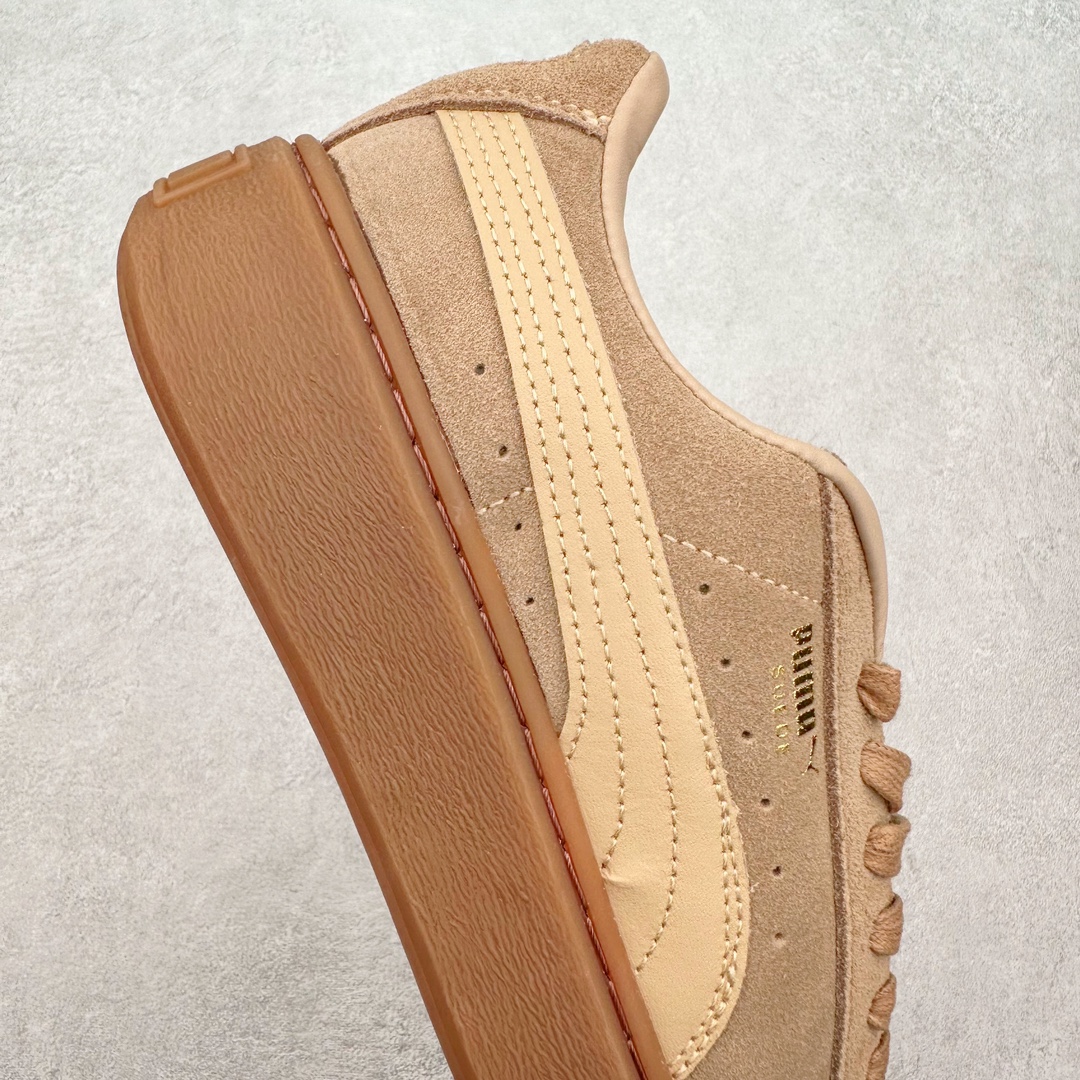 图片[6]-PUMA Suede Platform 彪马三明治厚底金标男女款复古休闲鞋增高运动鞋松糕跟板鞋 整双鞋款以经典的PUMA Suede鞋面为基底 采用高级麂皮材质打造 质感满载 鞋侧的金色烫印PUMA Logo引人瞩目 时尚有型 特色之一的加厚橡胶鞋底 让你默默长高3公分 以品牌经典的 Suede 为设计原型 耀眼奢华个性十足 超多明星、博主都在穿 尺码：36 36.5 37 37.5 38 38.5 39 40 40.5 41 42 42.5 43 44 45-选品中心