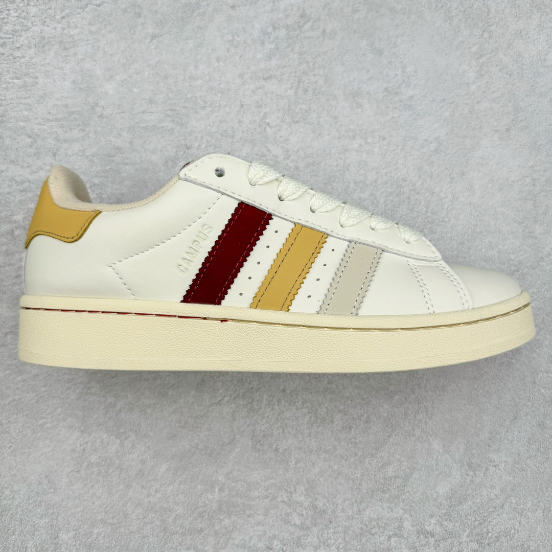 ＃C版纯原 AD Originals Campus 00s 学院系列面包风经典复古低帮百搭休闲运动板鞋 IH3278 原鞋开发 正确版型 市面唯一全鞋采用原厂头层SD皮料 正确宽版鞋盒 清洁度完美 诠释最高工艺 这次 Originals 选择了以经典复古鞋型 Campus 为蓝本打造全新面包鞋 这款鞋型联名不断 冠希当年对它更是钟爱有加 论牌面丝毫不输贝壳头、Forum 等大热鞋型 这次 Campus 一改 80 年代的瘦长造型 鞋舌、鞋身、鞋底甚至细节都变大了 营造出千禧年前后流行的面包鞋宽大廓形 因此鞋名改为 Campus 00s 鞋身采用绒面皮料搭配白色常规皮革 质感上还是延续了经典 Campus 的设计 鞋舌填充更加饱满 让鞋款整体看起来更加圆润 搭配上这款浅蓝配色「蓝胖子」造型真的很可爱 鞋舌还加入了与以往 Campus 不同的全新三叶草 Logo 令造型更具千禧气息 鞋带也采用了加宽的设计 如果你不喜欢 这次还附送了传统鞋带可以替换 鞋底采用了米黄做旧设计 凸显鞋款的复古年代感 除了清新可人的浅蓝配色 还有一款酷灰配色 造型更加硬朗复古 而且相比浅蓝配色更加耐脏 尺码：36 36⅔ 37⅓ 38 38⅔ 39⅓ 40 40⅔ 41⅓ 42 42⅔ 43⅓ 44 44 ⅓ 45-选品中心