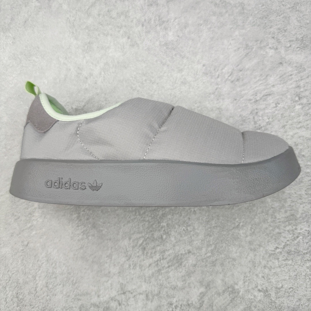 图片[10]-＃TS纯原 AD Originals Puffylette 一脚蹬袜套防水保暖面包鞋运动鞋 鞋面采用带有柔软内衬的编织材质制成 搭配鞋头显眼的 Three Stripes 图样 鞋跟与鞋垫亦有 Trefoil Logo 往下延伸则是搭载带有品牌标志的中底和橡胶外底 Originals Puffylette 首发配色为黑白主题配色 全新套穿式鞋款 Puffylette 释出 有柔软内衬的编织材质制成 搭配鞋头显眼的 Three Stripes 图样 尺码：36 36.5 37 38 38.5 39 40 40.5 41 42 42.5 43 44 44.5 45-选品中心