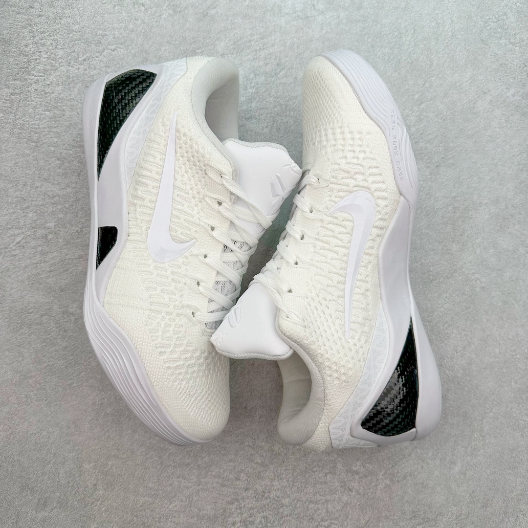 图片[3]-NK Kobe 9 Elite Protro 科比九代精英款低帮实战篮球鞋 FZ7334-100 设计灵感中与以往几代的耐克 ZOOM KOBE 系列一样，加入了签名，密码，碳板这些元素，在表达它的主人身份的同时，也显示了自己的与众不同。鞋后跟的九条红色代表的则是科比接受跟腱修复手术后的伤疤，象征了科比坚韧的赛场性格。此外，耐克Kobe 9 Elite也用到了耐克最新的 Flyknit科技，在使 耐克Kobe 9 Elite更加轻盈的同时，也变得更有支撑性与耐用性。鞋身两侧以及经常弯折的区域采用的则是更紧密的连接方式。看似夸张的超高帮设计并不会在实战中影响脚的感受，其完美的包裹性并没有降低耐克Kobe 9 Elite本身的灵活性。再夸张的动作，鞋面都会紧紧包裹脚部，丝毫不会影响发挥。尺码：40 40.5 41 42 42.5 43 44 44.5 45 46-选品中心