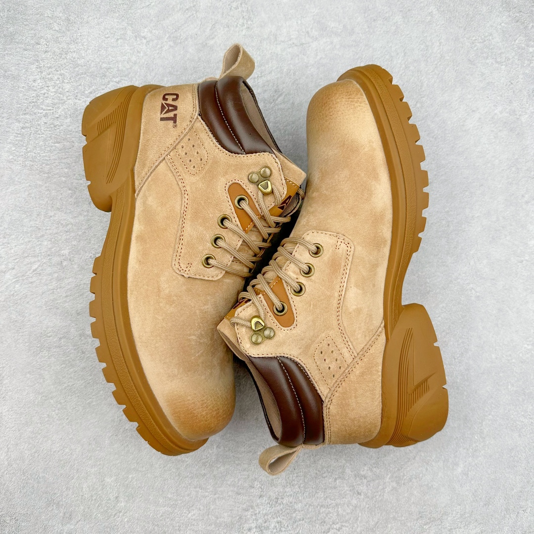 图片[3]-＃特价福利 CAT卡特 硬汉推土机品牌经典百搭户外中帮休闲大黄靴系列 广东大厂品质 官网常年主打款 时尚潮流搭配 面料釆用意大利进口磨砂牛皮 全鞋真牛皮材料 大底到五金都是代工厂原材料制作 好货不杀猪 首单质量严格把控 全套官网统一包装 今年冬季防寒户外专用 日常随意搭配 型男必备 尺码：39-44 (偏大一码)-选品中心