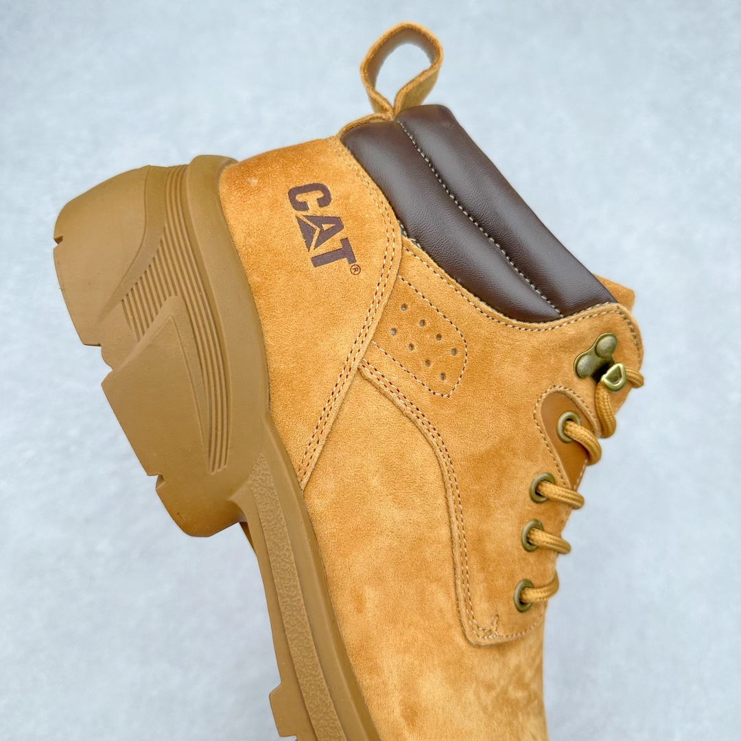 图片[6]-＃特价福利 CAT卡特 硬汉推土机品牌经典百搭户外中帮休闲大黄靴系列 广东大厂品质 官网常年主打款 时尚潮流搭配 面料釆用意大利进口磨砂牛皮 全鞋真牛皮材料 大底到五金都是代工厂原材料制作 好货不杀猪 首单质量严格把控 全套官网统一包装 今年冬季防寒户外专用 日常随意搭配 型男必备 尺码：39-44 (偏大一码)-选品中心