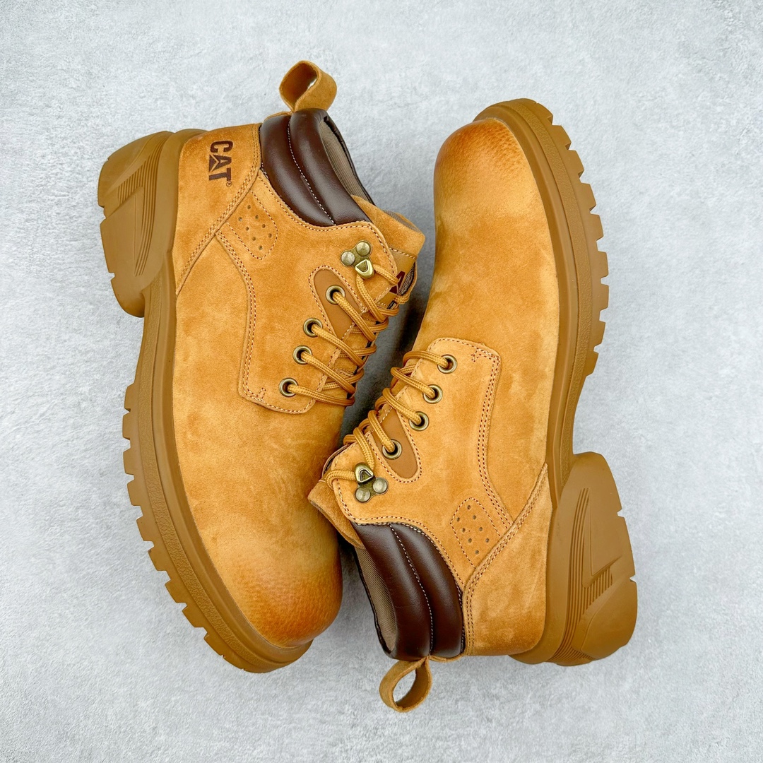 图片[3]-＃特价福利 CAT卡特 硬汉推土机品牌经典百搭户外中帮休闲大黄靴系列 广东大厂品质 官网常年主打款 时尚潮流搭配 面料釆用意大利进口磨砂牛皮 全鞋真牛皮材料 大底到五金都是代工厂原材料制作 好货不杀猪 首单质量严格把控 全套官网统一包装 今年冬季防寒户外专用 日常随意搭配 型男必备 尺码：39-44 (偏大一码)-选品中心