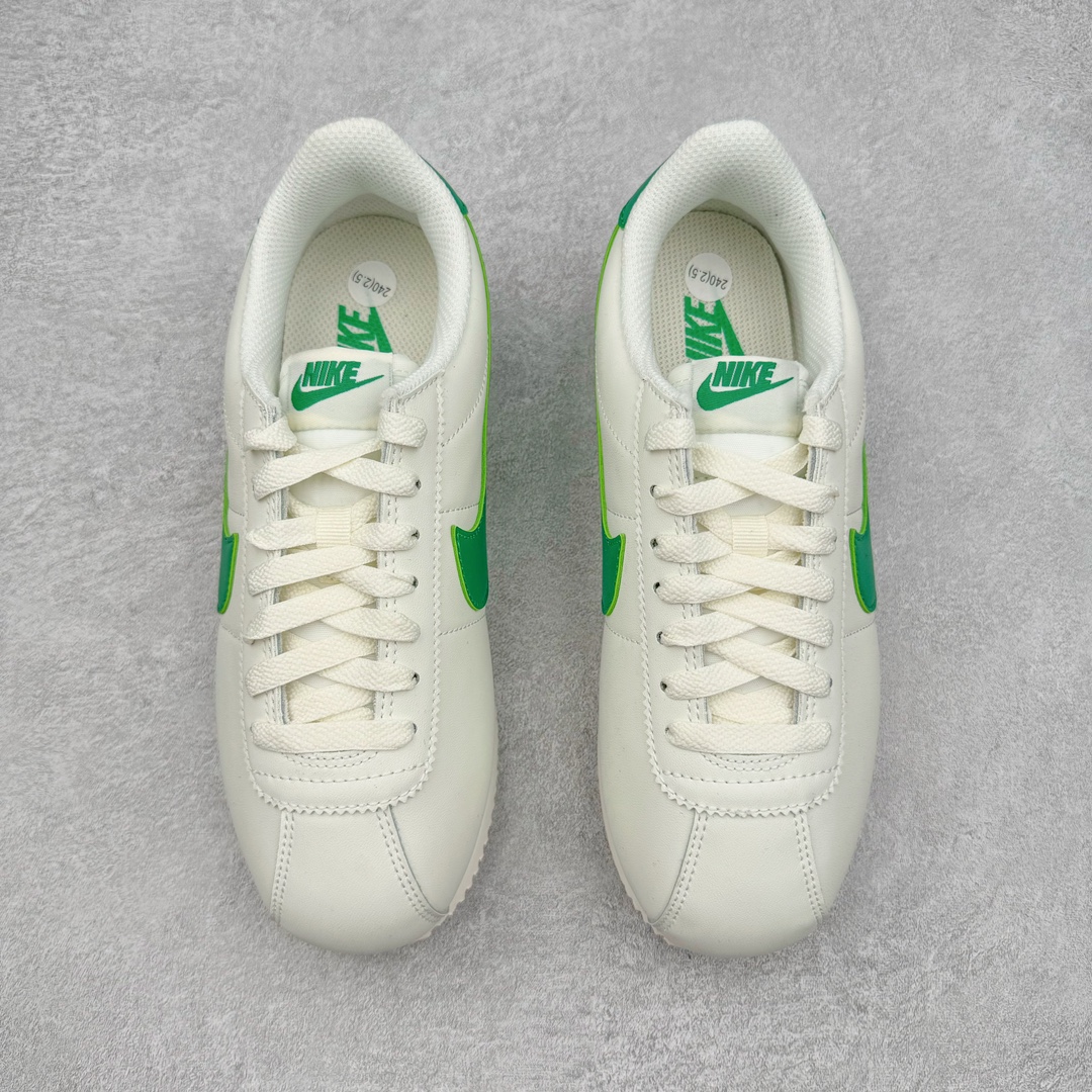 图片[2]-＃JC纯原 NK Classic Cortez Leather 阿甘复古初代皮革慢跑鞋 DM4044-104 实体平台指令订单 全套原纸板楦头开发 原厂数据大底磨具 一比一鞋头弧度高度鞋身弧度 细节品控鞋型随意对比 正确烫金高频细节 公司级标准检验QC 区分市面一切版本 完美复刻阿甘复古鞋型 尺码：35.5 36 36.5 37.5 38 38.5 39 40 40.5 41 42 42.5 43 44 45-选品中心