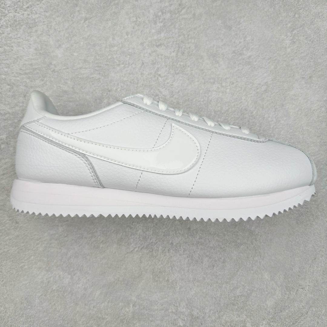 ＃JC纯原 NK Classic Cortez Leather 阿甘复古初代皮革慢跑鞋 FB6877-100 实体平台指令订单 全套原纸板楦头开发 原厂数据大底磨具 一比一鞋头弧度高度鞋身弧度 细节品控鞋型随意对比 正确烫金高频细节 公司级标准检验QC 区分市面一切版本 完美复刻阿甘复古鞋型 尺码：35.5 36 36.5 37.5 38 38.5 39 40 40.5 41 42 42.5 43 44 45-选品中心