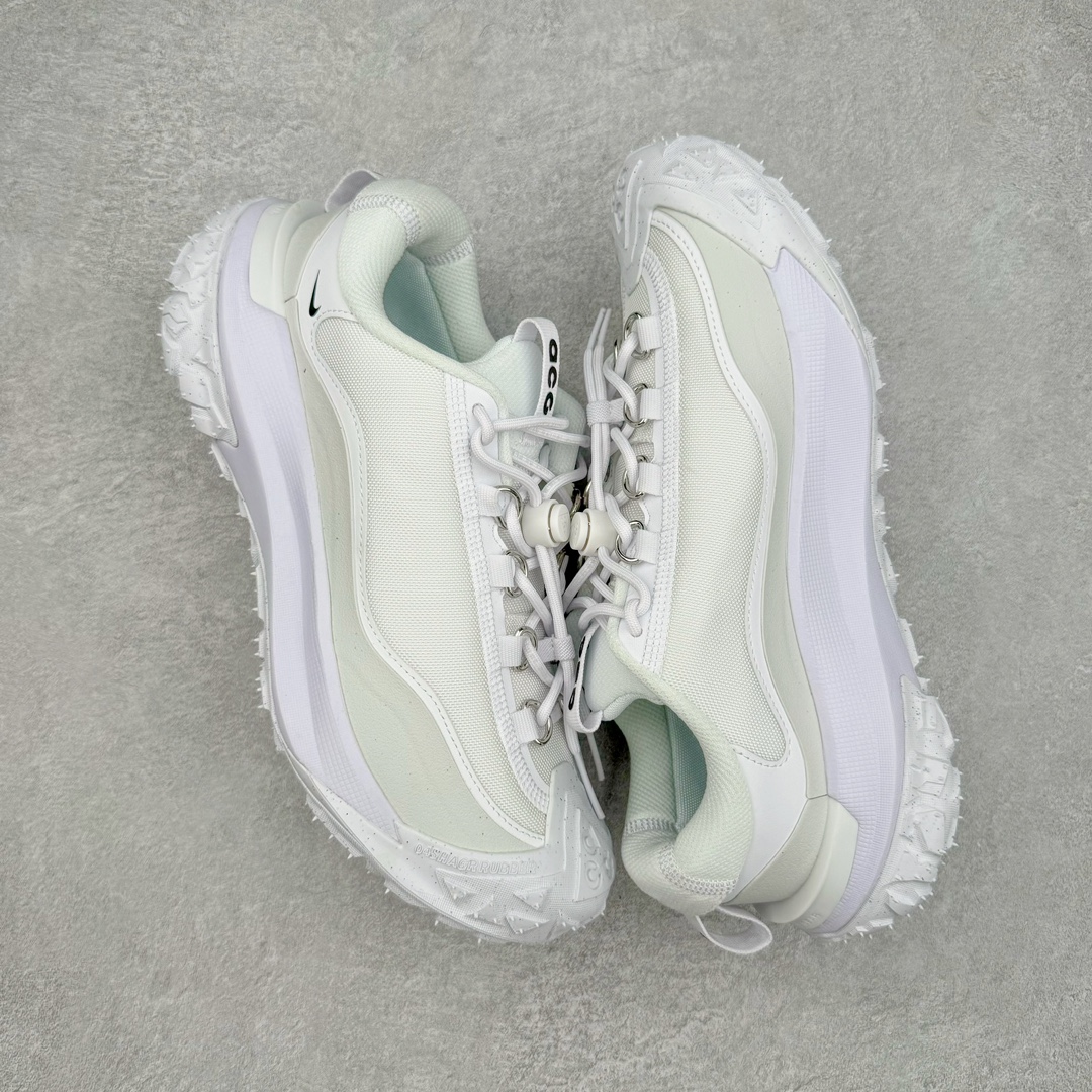 图片[3]-＃AW纯原 CDG x NK ACG Mountain Fly 2 Low GTX 联名复古潮流户外登山鞋防水慢跑鞋 FZ3311-100 全新来袭 该款沿袭前代高帮版型的设计传统 轻盈鞋面结合灵巧的脚踝包裹设计 为双足打造出一体化的舒适脚感 助力轻松畅行 中底融入柔软的React泡棉与Vaporfly 科技 让你在岩石小径徒步时也像行走在都市般轻松舒适 粘性橡胶大底铸就了攀岩级别的出众抓地力 助你从容面对各种环境挑战 尺码：36 36.5 37.5 38 38.5 39 40 40.5 41 42 42.5 43 44 44.5 45 46-选品中心