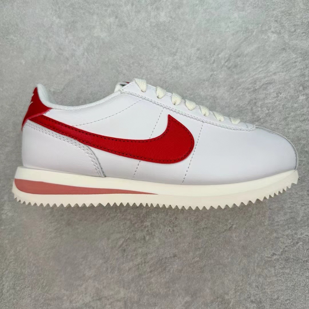 ＃JC纯原 NK Classic Cortez Leather 阿甘复古初代皮革慢跑鞋 DN1791-103 实体平台指令订单 全套原纸板楦头开发 原厂数据大底磨具 一比一鞋头弧度高度鞋身弧度 细节品控鞋型随意对比 正确烫金高频细节 公司级标准检验QC 区分市面一切版本 完美复刻阿甘复古鞋型 尺码：35.5 36 36.5 37.5 38 38.5 39 40 40.5 41 42 42.5 43 44 45-选品中心