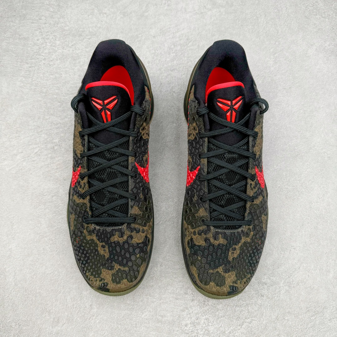图片[2]-＃JC纯原 NK Zoom Kobe 6 Protro 科比六代 军绿迷彩 FQ3546-001 全套原纸板楦头开发 确保原汁原味 完美呈现版型 一比一鞋头弧度高度鞋身弧度 细节品控鞋型完美 原厂TPU网格鞋带扣 正确内里网布 前后气垫加持 信仰绝不减配 全鞋身材料卡色独家定制 SWOOSH 蛇鳞 正确珠光效果（内嵌珍珠粉）独家前掌Zoom Turbo 后掌马蹄Zoom缓震 内置全真动态飞线 独家复刻U型缓震垫带独立钢印 十年情怀 这里完美落地 偏小半码 尺码：40 40.5 41 42 42.5 43 44 44.5 45 46 47.5 48.5-选品中心