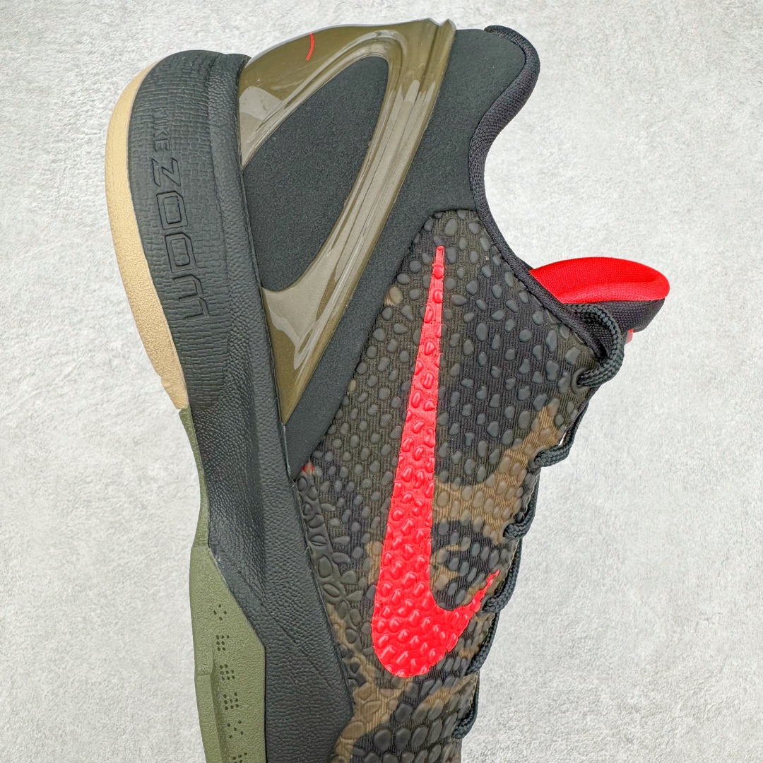 图片[6]-＃JC纯原 NK Zoom Kobe 6 Protro 科比六代 军绿迷彩 FQ3546-001 全套原纸板楦头开发 确保原汁原味 完美呈现版型 一比一鞋头弧度高度鞋身弧度 细节品控鞋型完美 原厂TPU网格鞋带扣 正确内里网布 前后气垫加持 信仰绝不减配 全鞋身材料卡色独家定制 SWOOSH 蛇鳞 正确珠光效果（内嵌珍珠粉）独家前掌Zoom Turbo 后掌马蹄Zoom缓震 内置全真动态飞线 独家复刻U型缓震垫带独立钢印 十年情怀 这里完美落地 偏小半码 尺码：40 40.5 41 42 42.5 43 44 44.5 45 46 47.5 48.5-选品中心