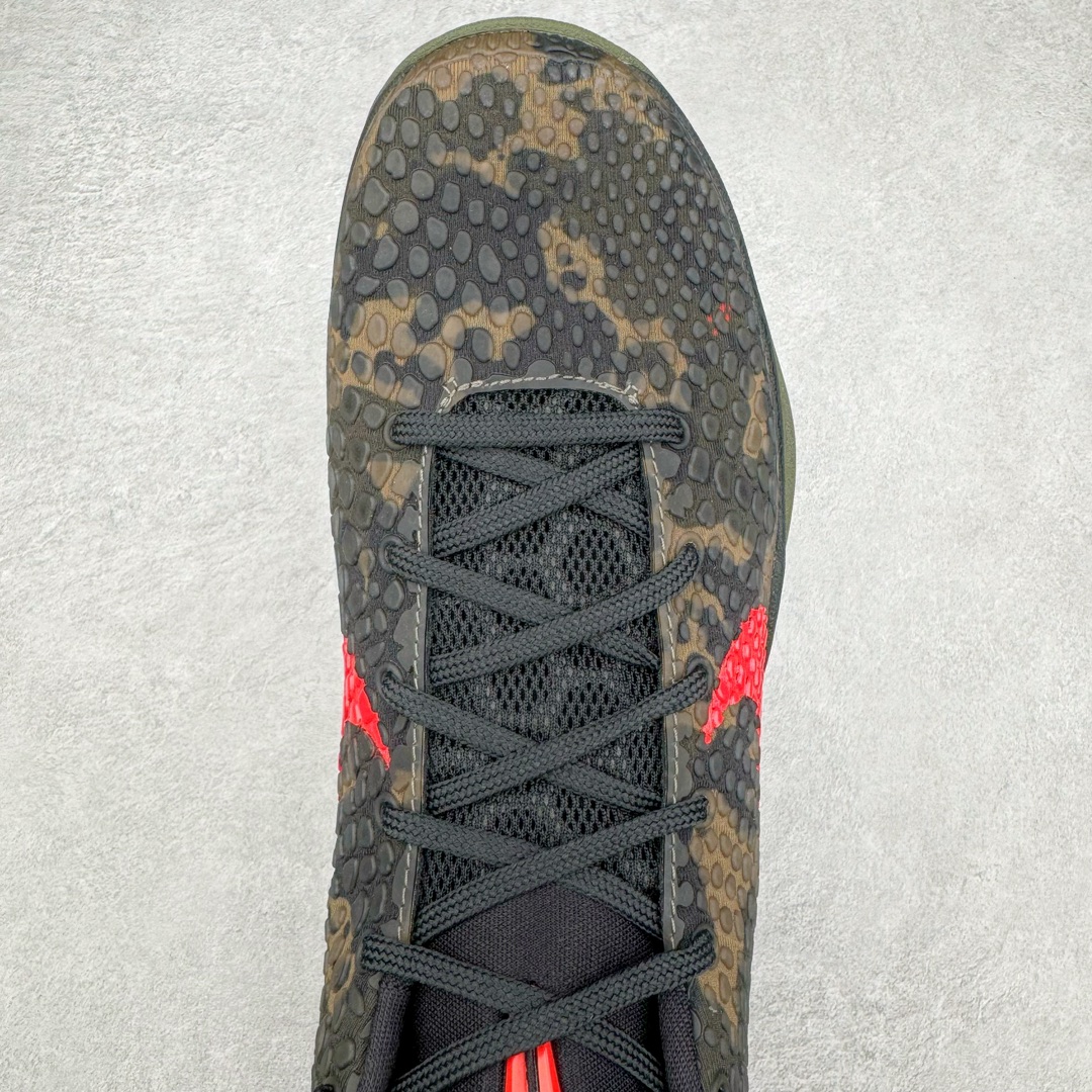 图片[4]-＃JC纯原 NK Zoom Kobe 6 Protro 科比六代 军绿迷彩 FQ3546-001 全套原纸板楦头开发 确保原汁原味 完美呈现版型 一比一鞋头弧度高度鞋身弧度 细节品控鞋型完美 原厂TPU网格鞋带扣 正确内里网布 前后气垫加持 信仰绝不减配 全鞋身材料卡色独家定制 SWOOSH 蛇鳞 正确珠光效果（内嵌珍珠粉）独家前掌Zoom Turbo 后掌马蹄Zoom缓震 内置全真动态飞线 独家复刻U型缓震垫带独立钢印 十年情怀 这里完美落地 偏小半码 尺码：40 40.5 41 42 42.5 43 44 44.5 45 46 47.5 48.5-选品中心