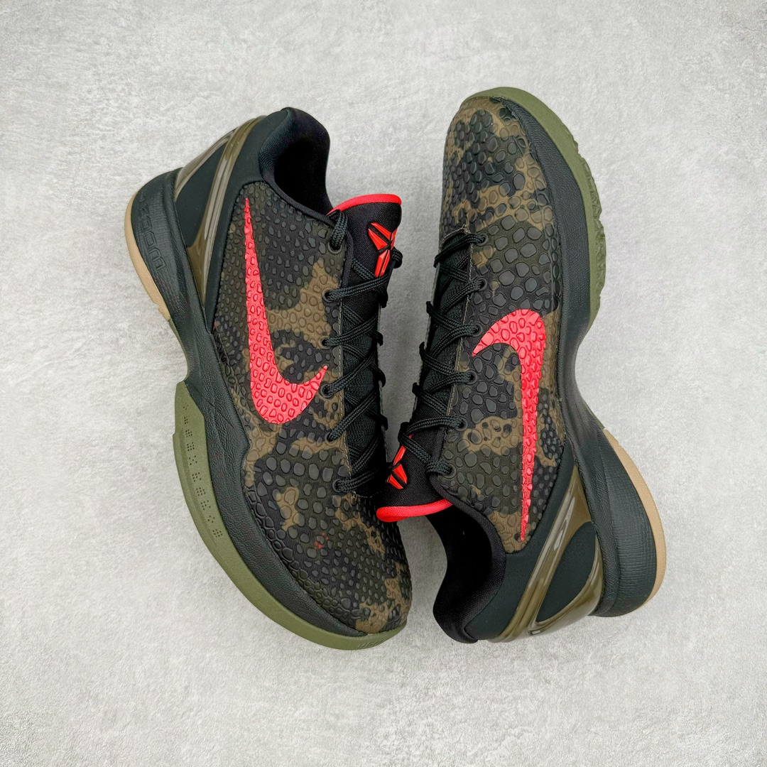 图片[3]-＃JC纯原 NK Zoom Kobe 6 Protro 科比六代 军绿迷彩 FQ3546-001 全套原纸板楦头开发 确保原汁原味 完美呈现版型 一比一鞋头弧度高度鞋身弧度 细节品控鞋型完美 原厂TPU网格鞋带扣 正确内里网布 前后气垫加持 信仰绝不减配 全鞋身材料卡色独家定制 SWOOSH 蛇鳞 正确珠光效果（内嵌珍珠粉）独家前掌Zoom Turbo 后掌马蹄Zoom缓震 内置全真动态飞线 独家复刻U型缓震垫带独立钢印 十年情怀 这里完美落地 偏小半码 尺码：40 40.5 41 42 42.5 43 44 44.5 45 46 47.5 48.5-选品中心