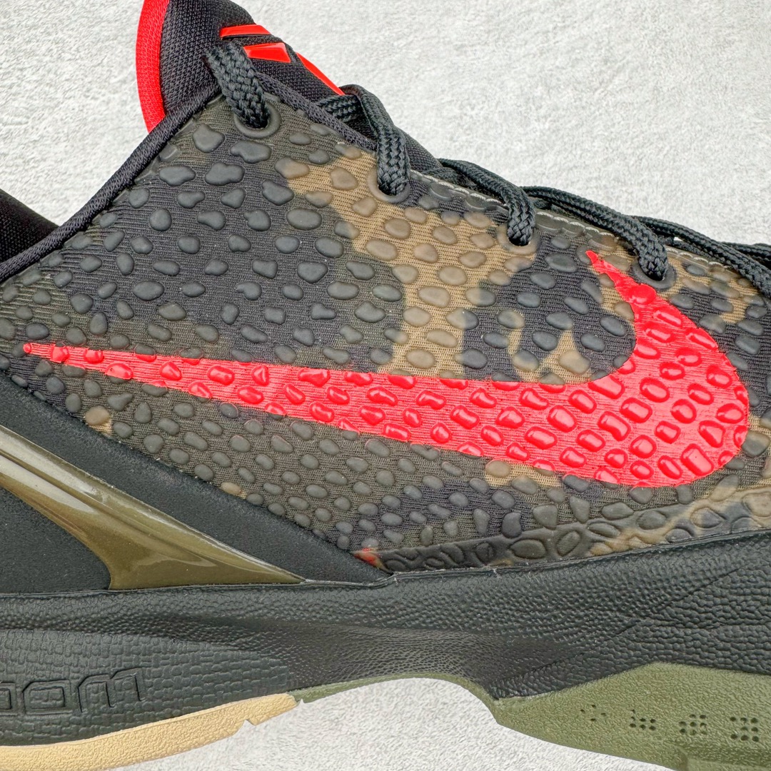 图片[16]-＃JC纯原 NK Zoom Kobe 6 Protro 科比六代 军绿迷彩 FQ3546-001 全套原纸板楦头开发 确保原汁原味 完美呈现版型 一比一鞋头弧度高度鞋身弧度 细节品控鞋型完美 原厂TPU网格鞋带扣 正确内里网布 前后气垫加持 信仰绝不减配 全鞋身材料卡色独家定制 SWOOSH 蛇鳞 正确珠光效果（内嵌珍珠粉）独家前掌Zoom Turbo 后掌马蹄Zoom缓震 内置全真动态飞线 独家复刻U型缓震垫带独立钢印 十年情怀 这里完美落地 偏小半码 尺码：40 40.5 41 42 42.5 43 44 44.5 45 46 47.5 48.5-选品中心