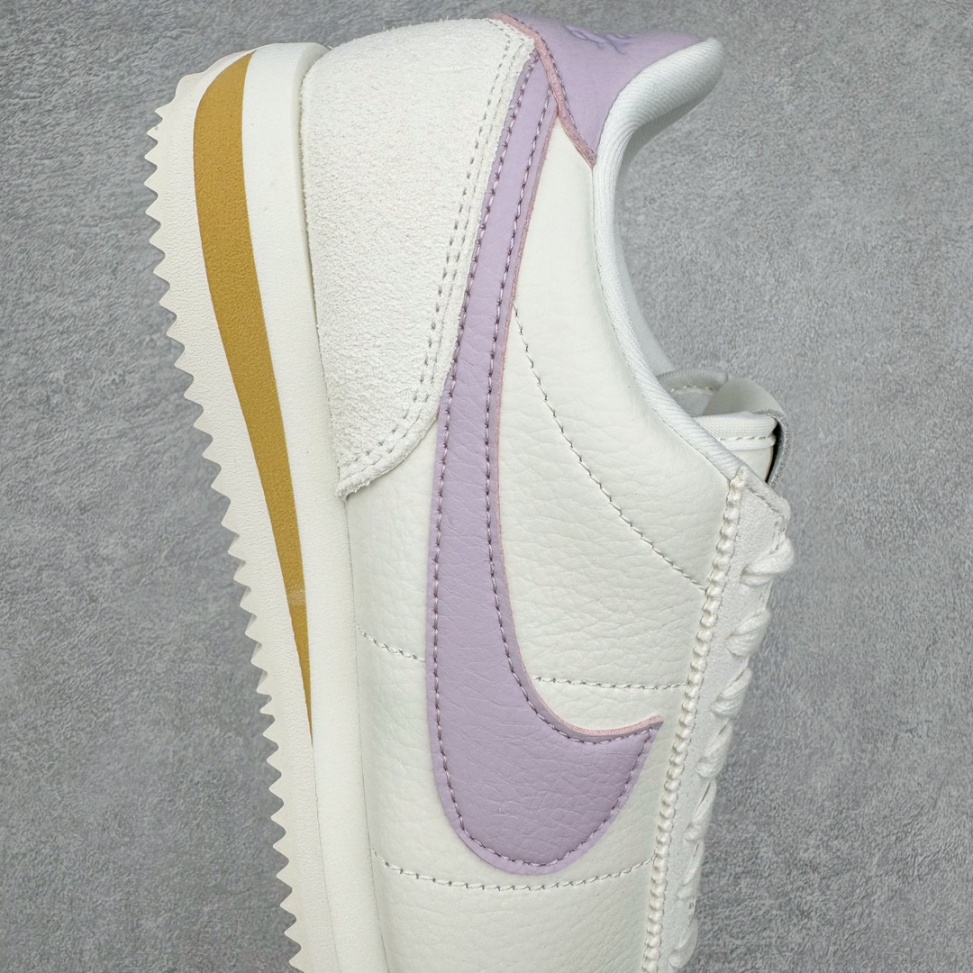 图片[6]-＃JC纯原 NK Classic Cortez Leather 阿甘复古初代皮革慢跑鞋 FJ4608-133 实体平台指令订单 全套原纸板楦头开发 原厂数据大底磨具 一比一鞋头弧度高度鞋身弧度 细节品控鞋型随意对比 正确烫金高频细节 公司级标准检验QC 区分市面一切版本 完美复刻阿甘复古鞋型 尺码：35.5 36 36.5 37.5 38 38.5 39 40 40.5 41 42 42.5 43 44 45-选品中心