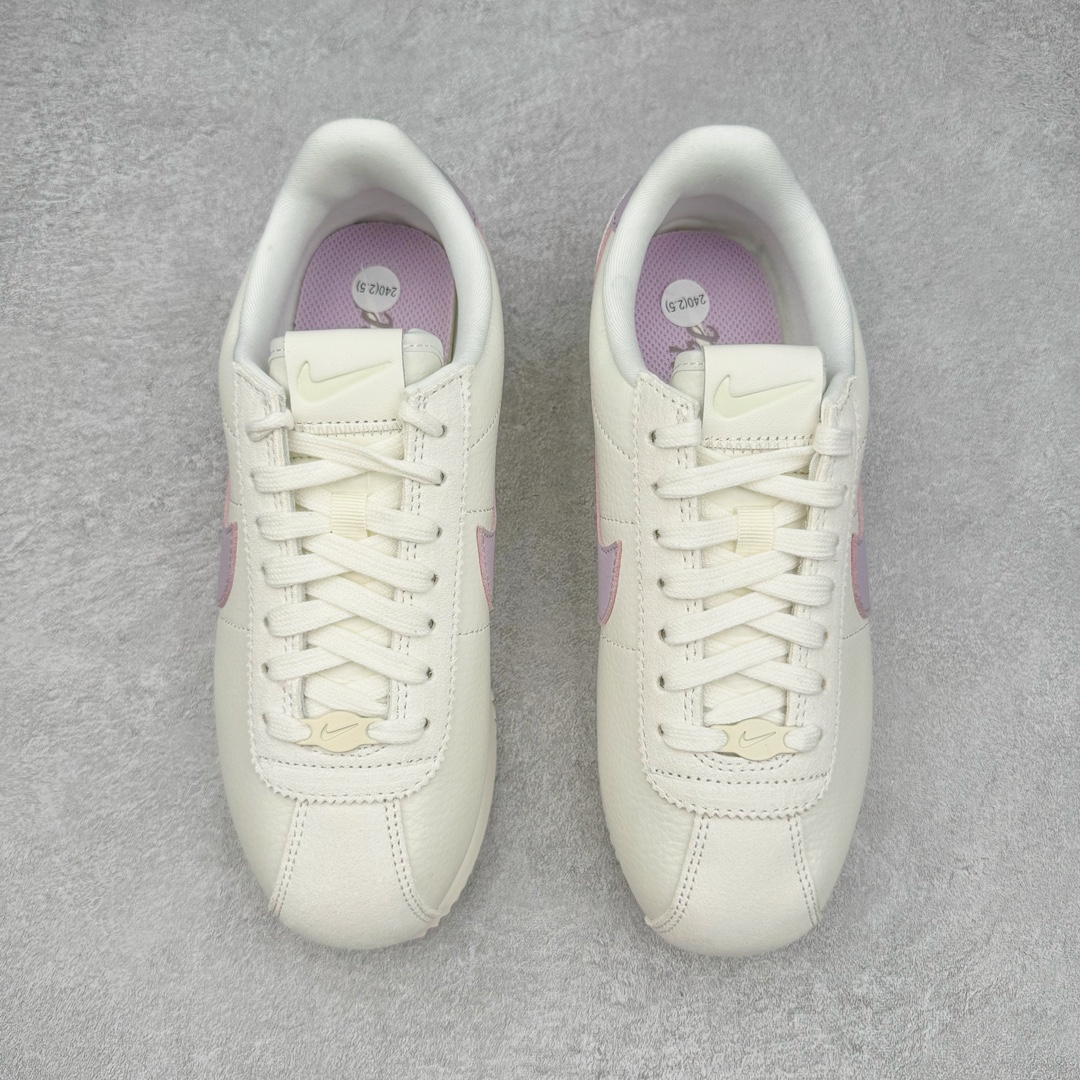 图片[2]-＃JC纯原 NK Classic Cortez Leather 阿甘复古初代皮革慢跑鞋 FJ4608-133 实体平台指令订单 全套原纸板楦头开发 原厂数据大底磨具 一比一鞋头弧度高度鞋身弧度 细节品控鞋型随意对比 正确烫金高频细节 公司级标准检验QC 区分市面一切版本 完美复刻阿甘复古鞋型 尺码：35.5 36 36.5 37.5 38 38.5 39 40 40.5 41 42 42.5 43 44 45-选品中心