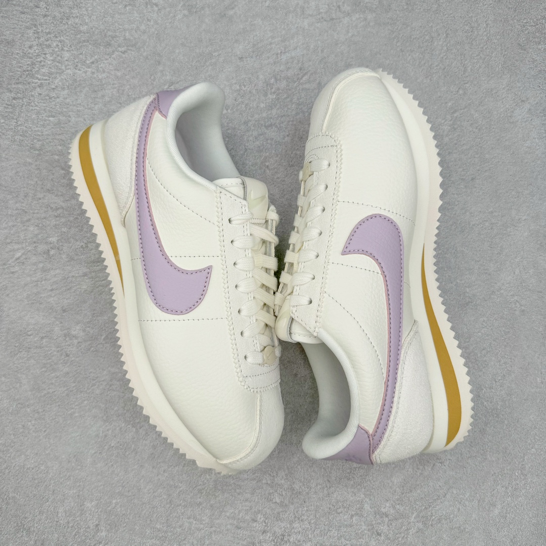 图片[3]-＃JC纯原 NK Classic Cortez Leather 阿甘复古初代皮革慢跑鞋 FJ4608-133 实体平台指令订单 全套原纸板楦头开发 原厂数据大底磨具 一比一鞋头弧度高度鞋身弧度 细节品控鞋型随意对比 正确烫金高频细节 公司级标准检验QC 区分市面一切版本 完美复刻阿甘复古鞋型 尺码：35.5 36 36.5 37.5 38 38.5 39 40 40.5 41 42 42.5 43 44 45-选品中心