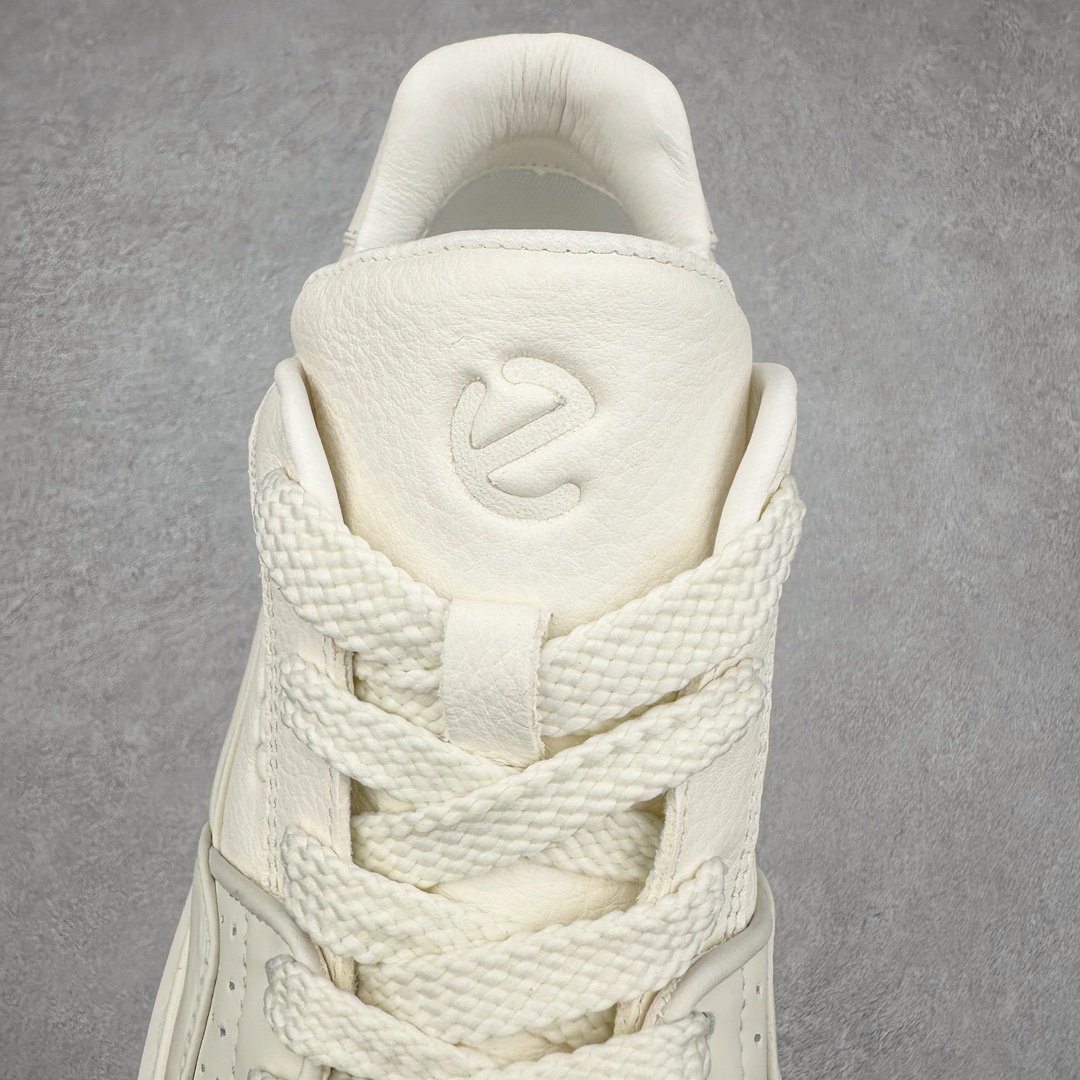 图片[5]-ECCO爱步厚底板鞋男2024四季新款真皮小白鞋 时尚简约 百搭运动休闲鞋 臻选牛皮柔软透气 采用牛皮和柔软织物衬里 提供舒适透气的穿着体验 简约系带设计，可自由调节松紧 随时随地自在出行 拼色设计为整体造型增添活力 时尚随搭 橡胶大底，轻盈缓震，舒适回弹，抓地耐磨 增高厚底 轻松成为街头焦点 尺码：38 39 40 41 42 43（皮鞋码）-选品中心