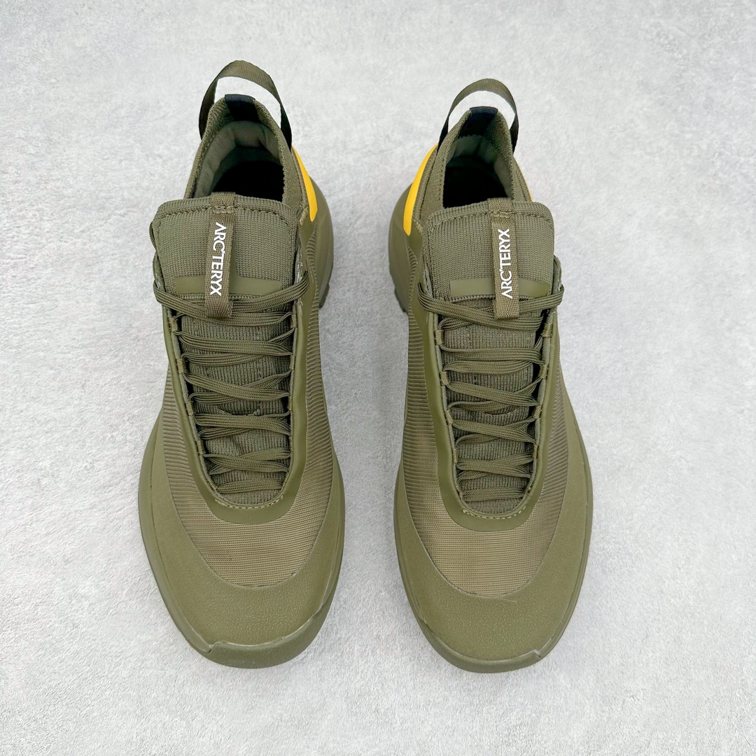 图片[2]-＃纯原 Arcteryx Vertex Alpine GTX阿尔卑斯山顶峰系列低帮越野徒步户外运动登山运动鞋 这款GORE-TEX鞋履适合希望在技术路线上更快前进的山地跑步者穿着，无需担心地形条件如何。中底的Rocker Geometry几何结构设计带来推进力，并采用InFuse材料制成，这是一种轻质、高响应性的EVA和聚烯烃合成材料，可提供回弹并吸收冲击力。抓地平稳的Vibram Megagrip外底采用LITEBASE技术，在减轻重量的同时不影响性能，而多向凸耳花纹设计带来更强的抓地力。鞋身贴合包裹脚部，针织鞋领可阻挡碎屑进鞋。尺码：39-44-选品中心