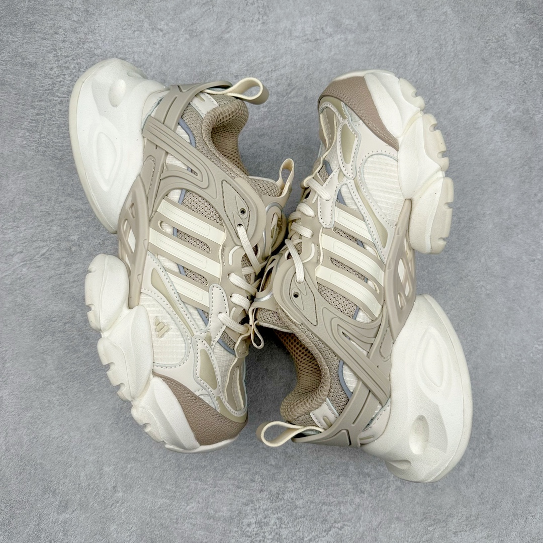 图片[3]-AD XLG Runner Deluxe 跑步者豪华版系列低帮厚底增高老爹风复古缓震休闲运动慢跑鞋 自从阿迪达斯和巴黎世家合作后，没少出双方联名的平替。结果根据最新情报，阿迪现在已经把手伸到了巴家爆款3XL的身上，新鞋Xlg Runner Deluxe实物曝光，emm，鞋款整体一眼丁真是巴黎世家Track＋3XL大底的缝合怪版本，要不是鞋侧明晃晃的adidas三道杠Logo，估计各位看了都得蒙。这波不能说是完全复制巴黎世家，但也多少有点借鉴的味道了。新鞋基本就是在阿迪经典\\\”Climacool\\\”鞋款的基础上，升级了Boots大底以及加入了\\\”巴味\\\”设计元素…尺码：35 36 36⅔ 37⅓ 38 38⅔ 39⅓ 40 40⅔ 41⅓ 42 42⅔ 43⅓ 44 44⅔ 45 46-选品中心