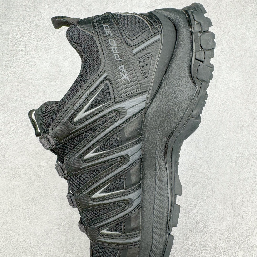 图片[7]-＃K版 SALOMON XA Pro 3D ADV 萨洛蒙潮流越野机能户外功能鞋 纯原外贸平台特供订单 耗时半年巨作 全套原纸板楦头开发 原厂特供网布配套加持 确保原汁原味 完美呈现版型 原档数据独家私模五层组合大底 原装Ortholite轻量化鞋垫 中底布带钢印编号 原厂TPU锁扣 进口港宝加持 后跟自然饱满 还原公司包裹性 鞋面采用SENSIFT贴合技术 全方位贴合包裹脚型 鞋跟部鞋底牵引设计 提供强大的抓地性能 更适应野外崎岖不平的道路 其3D ADVANCED CHASSIS底盘 材料轻量大化 钉齿设计更具稳定性 防护性 鞋底易磨损区运用CONTAGRIP高耐磨材料 应对城市硬质路面长距离跑考验 尺码：36 36.5 37.5 38 38.5 39 40 40.5 41 42 42.5 43 44 44.5 45 46.5-选品中心