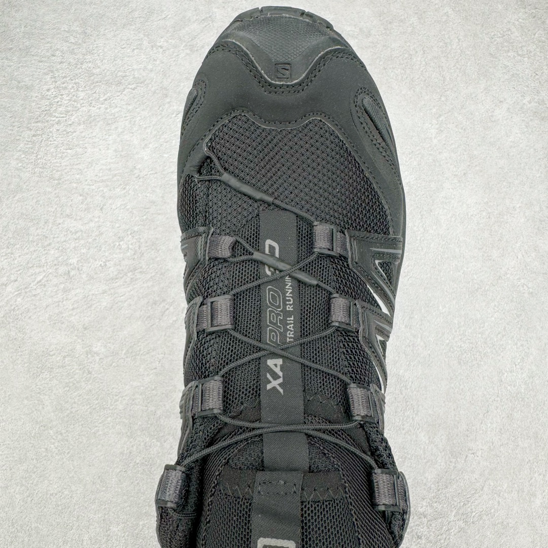 图片[4]-＃K版 SALOMON XA Pro 3D ADV 萨洛蒙潮流越野机能户外功能鞋 纯原外贸平台特供订单 耗时半年巨作 全套原纸板楦头开发 原厂特供网布配套加持 确保原汁原味 完美呈现版型 原档数据独家私模五层组合大底 原装Ortholite轻量化鞋垫 中底布带钢印编号 原厂TPU锁扣 进口港宝加持 后跟自然饱满 还原公司包裹性 鞋面采用SENSIFT贴合技术 全方位贴合包裹脚型 鞋跟部鞋底牵引设计 提供强大的抓地性能 更适应野外崎岖不平的道路 其3D ADVANCED CHASSIS底盘 材料轻量大化 钉齿设计更具稳定性 防护性 鞋底易磨损区运用CONTAGRIP高耐磨材料 应对城市硬质路面长距离跑考验 尺码：36 36.5 37.5 38 38.5 39 40 40.5 41 42 42.5 43 44 44.5 45 46.5-选品中心