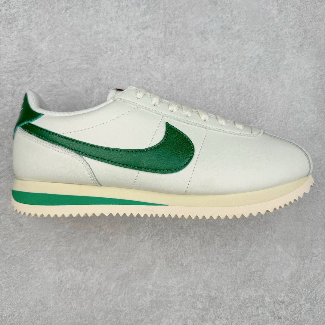 ＃JC纯原 NK Classic Cortez Leather 阿甘复古初代皮革慢跑鞋 DN1791-101 实体平台指令订单 全套原纸板楦头开发 原厂数据大底磨具 一比一鞋头弧度高度鞋身弧度 细节品控鞋型随意对比 正确烫金高频细节 公司级标准检验QC 区分市面一切版本 完美复刻阿甘复古鞋型 尺码：35.5 36 36.5 37.5 38 38.5 39 40 40.5 41 42 42.5 43 44 45-选品中心