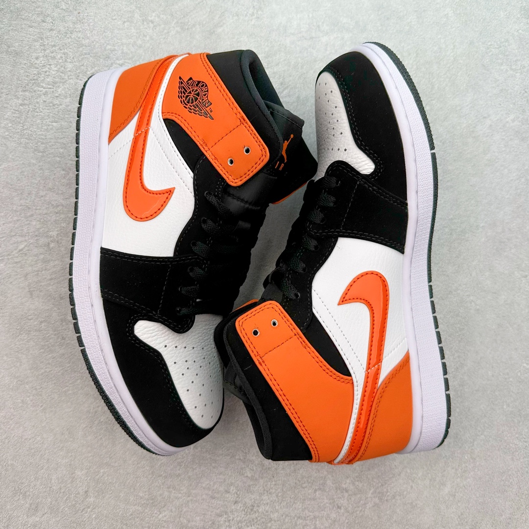 图片[3]-＃yh福利特价 Air Jordan AJ1 Mid 中帮系列 原厂内置全掌气垫 A模大底 头层小牛皮 鞋舌AJ原厂专用牛津布+AJ专用反口珍珠布+原厂无杂质高弹内里海棉 特殊封边弹力鞋带 头层牛皮 原鞋开模 拒绝公底 购置公司同步原材料 都有细节还原95% 原汁原味 忠于原版 尺码：36 36.5 37.5 38 38.5 39 40 40.5 41 42 42.5 43 44 44.5 45 46-选品中心