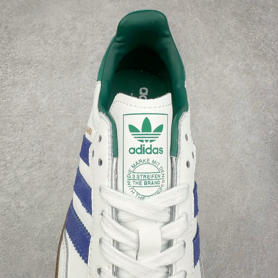 图片[5]-AD Original Samba OG 复古经典轻便板鞋 IH4882 这款桑巴鞋展示了高质量的工艺 带有装饰的超锁缝制和无缝的手感 柔软、柔软的皮革造型和标志性的3条纹完成了精致的外观 正规合身鞋带 鞋面上有绒面鞋垫 橡胶鞋底 享受正畸套筒软感 自50年代首次亮相以来就一直在赢得粉丝的青睐 尺码：36 36.5 37.5 38 38.5 39 40 40.5 41 42 42.5 43 44 44.5 45-选品中心