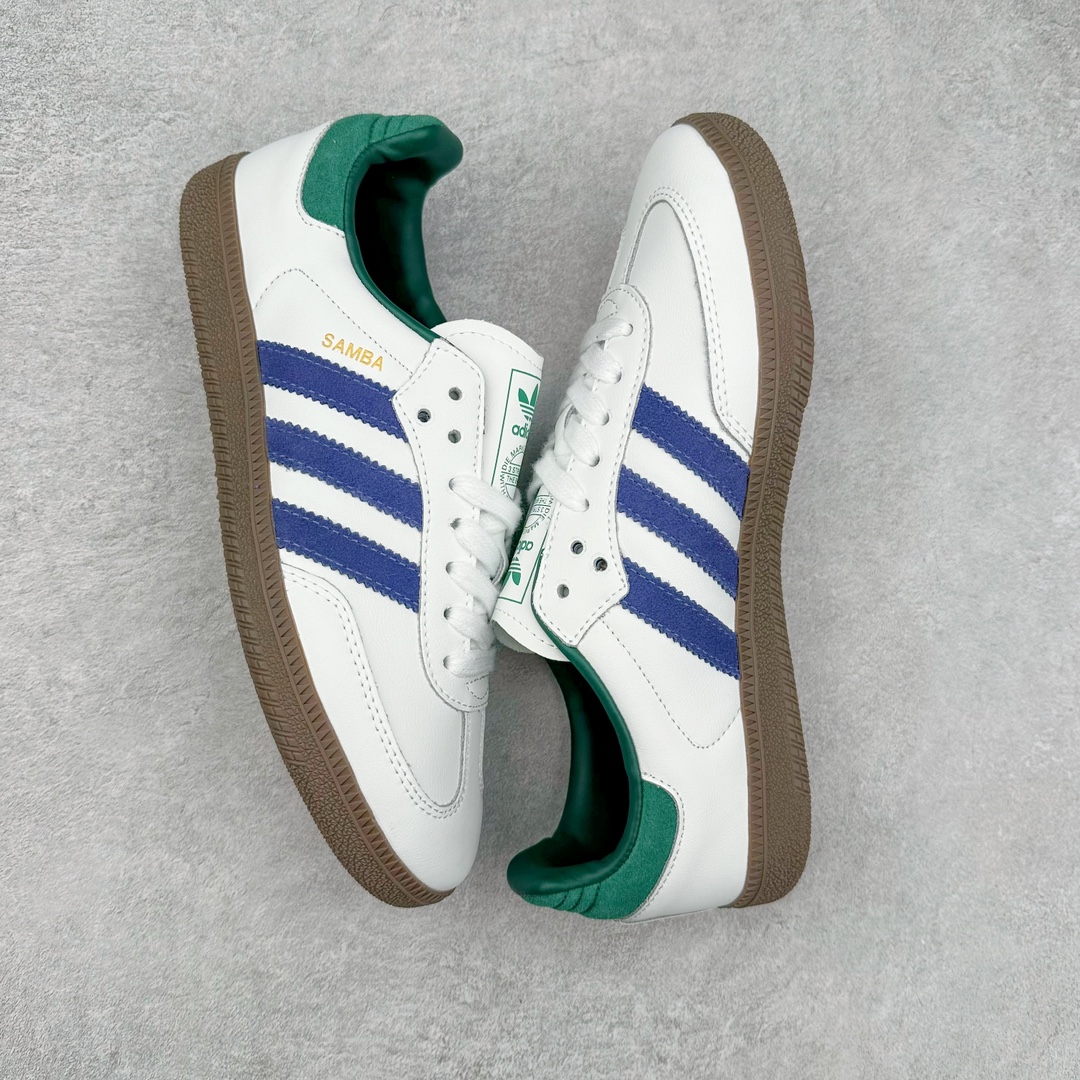 图片[3]-AD Original Samba OG 复古经典轻便板鞋 IH4882 这款桑巴鞋展示了高质量的工艺 带有装饰的超锁缝制和无缝的手感 柔软、柔软的皮革造型和标志性的3条纹完成了精致的外观 正规合身鞋带 鞋面上有绒面鞋垫 橡胶鞋底 享受正畸套筒软感 自50年代首次亮相以来就一直在赢得粉丝的青睐 尺码：36 36.5 37.5 38 38.5 39 40 40.5 41 42 42.5 43 44 44.5 45-选品中心