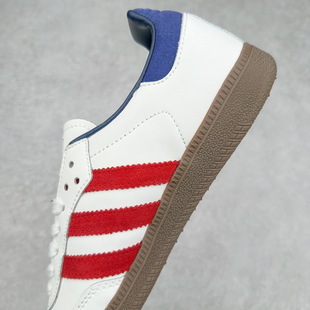 图片[7]-AD Original Samba OG 复古经典轻便板鞋 IH4881 这款桑巴鞋展示了高质量的工艺 带有装饰的超锁缝制和无缝的手感 柔软、柔软的皮革造型和标志性的3条纹完成了精致的外观 正规合身鞋带 鞋面上有绒面鞋垫 橡胶鞋底 享受正畸套筒软感 自50年代首次亮相以来就一直在赢得粉丝的青睐 尺码：36 36.5 37.5 38 38.5 39 40 40.5 41 42 42.5 43 44 44.5 45-选品中心
