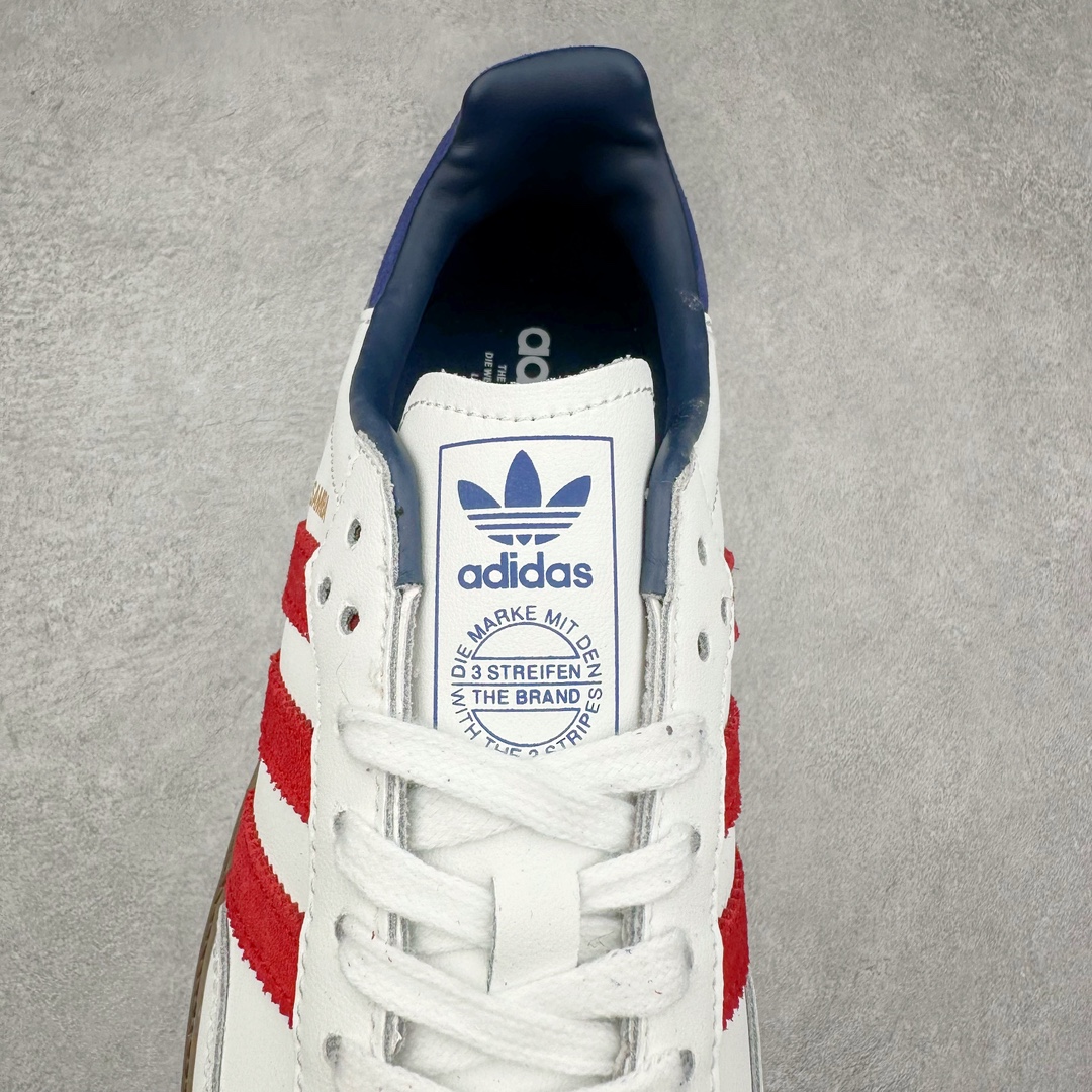 图片[5]-AD Original Samba OG 复古经典轻便板鞋 IH4881 这款桑巴鞋展示了高质量的工艺 带有装饰的超锁缝制和无缝的手感 柔软、柔软的皮革造型和标志性的3条纹完成了精致的外观 正规合身鞋带 鞋面上有绒面鞋垫 橡胶鞋底 享受正畸套筒软感 自50年代首次亮相以来就一直在赢得粉丝的青睐 尺码：36 36.5 37.5 38 38.5 39 40 40.5 41 42 42.5 43 44 44.5 45-选品中心