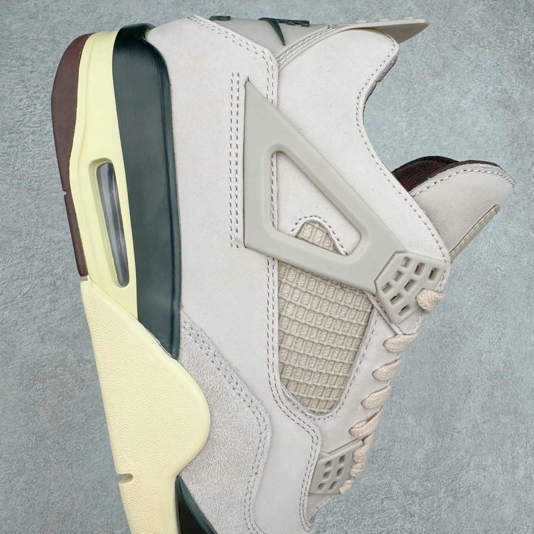 图片[6]-＃PK纯原 A Ma Maniére x Air Jordan AJ4 Retro SP\\\”Violet Ore\\\” AMM联名淡粉 FZ4810-200 圈内最强四代 耗时半年巨作 全套原纸板楦头开发 原厂特供皮料加持 确保原汁原味 完美呈现四代版型 一比一鞋头弧度高度鞋身弧度 数据细节工艺流程均保持原鞋一致 原厂TPU网格鞋带扣 正确内里网布 菱角分明不变形无多余毛边 柔软性质感一致于原鞋 市场唯一原厂鞋扣模具 背面可见隐藏注塑口 原厂织唛标 原厂飞人电绣工艺 尾指中部跳三针 独家绑鞋带手法 印刷中底布 四线拉帮 米色美纹纸贴合固定 进口港宝加持 后跟自然饱满 全鞋荧光划线卡点 追求极致完美 每一双都是工艺品 多重QC质检 超越公司货的品控标准 实实在在的免检产品 尺码：36 36.5 37.5 38 38.5 39 40 40.5 41 42 42.5 43 44 44.5 45 46 47.5-选品中心