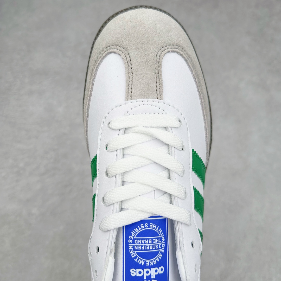 图片[4]-＃福利特价 AD Original Samba OG 复古经典轻便板鞋 这款桑巴鞋展示了高质量的工艺 带有装饰的超锁缝制和无缝的手感 柔软、柔软的皮革造型和标志性的3条纹完成了精致的外观 正规合身鞋带 鞋面上有绒面鞋垫 橡胶鞋底 享受正畸套筒软感 自50年代首次亮相以来就一直在赢得粉丝的青睐 尺码：36 36.5 37 38 38.5 39 40 40.5 41 42 42.5 43 44 44.5 45-选品中心