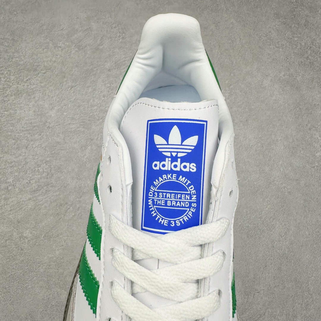 图片[5]-＃福利特价 AD Original Samba OG 复古经典轻便板鞋 这款桑巴鞋展示了高质量的工艺 带有装饰的超锁缝制和无缝的手感 柔软、柔软的皮革造型和标志性的3条纹完成了精致的外观 正规合身鞋带 鞋面上有绒面鞋垫 橡胶鞋底 享受正畸套筒软感 自50年代首次亮相以来就一直在赢得粉丝的青睐 尺码：36 36.5 37 38 38.5 39 40 40.5 41 42 42.5 43 44 44.5 45-选品中心