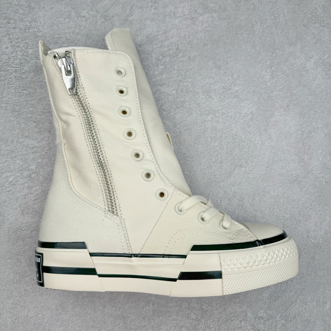 Converse Chuck 70 Plus X-High 匡威官方 加高款解构厚底休闲鞋 柳智敏同款 独特短靴鞋型续写Chuck 70 Plus的解构设计语言 长鞋舌与解构橡胶外底突破沉闷风格 自然增高外底 上脚视觉效果巧妙拉长腿部线条 超长筒靴搭配超长鞋带 千禧风妥妥拿捏 舒适脚感搭配侧边拉链 穿脱自如 货号：白色 A08261C 货号：黑色 A10361C 尺码：35 36 36.5 37 37.5 38 39 39.5 40-选品中心