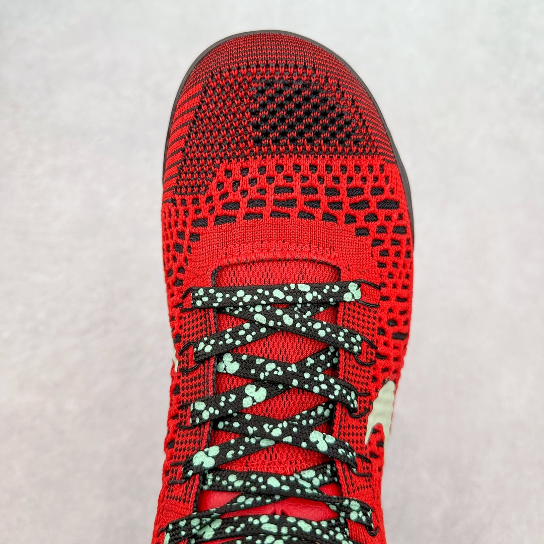 图片[4]-NK Kobe 9 Elite Protro 科比九代精英款低帮实战篮球鞋 653456-601 设计灵感中与以往几代的耐克 ZOOM KOBE 系列一样，加入了签名，密码，碳板这些元素，在表达它的主人身份的同时，也显示了自己的与众不同。鞋后跟的九条红色代表的则是科比接受跟腱修复手术后的伤疤，象征了科比坚韧的赛场性格。此外，耐克Kobe 9 Elite也用到了耐克最新的 Flyknit科技，在使 耐克Kobe 9 Elite更加轻盈的同时，也变得更有支撑性与耐用性。鞋身两侧以及经常弯折的区域采用的则是更紧密的连接方式。看似夸张的超高帮设计并不会在实战中影响脚的感受，其完美的包裹性并没有降低耐克Kobe 9 Elite本身的灵活性。再夸张的动作，鞋面都会紧紧包裹脚部，丝毫不会影响发挥。尺码：40 40.5 41 42 42.5 43 44 44.5 45 46-选品中心