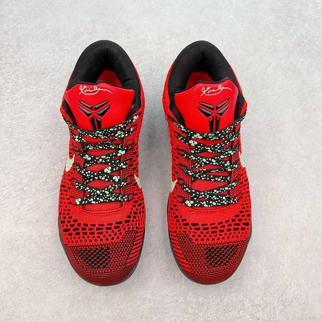图片[2]-NK Kobe 9 Elite Protro 科比九代精英款低帮实战篮球鞋 653456-601 设计灵感中与以往几代的耐克 ZOOM KOBE 系列一样，加入了签名，密码，碳板这些元素，在表达它的主人身份的同时，也显示了自己的与众不同。鞋后跟的九条红色代表的则是科比接受跟腱修复手术后的伤疤，象征了科比坚韧的赛场性格。此外，耐克Kobe 9 Elite也用到了耐克最新的 Flyknit科技，在使 耐克Kobe 9 Elite更加轻盈的同时，也变得更有支撑性与耐用性。鞋身两侧以及经常弯折的区域采用的则是更紧密的连接方式。看似夸张的超高帮设计并不会在实战中影响脚的感受，其完美的包裹性并没有降低耐克Kobe 9 Elite本身的灵活性。再夸张的动作，鞋面都会紧紧包裹脚部，丝毫不会影响发挥。尺码：40 40.5 41 42 42.5 43 44 44.5 45 46-选品中心